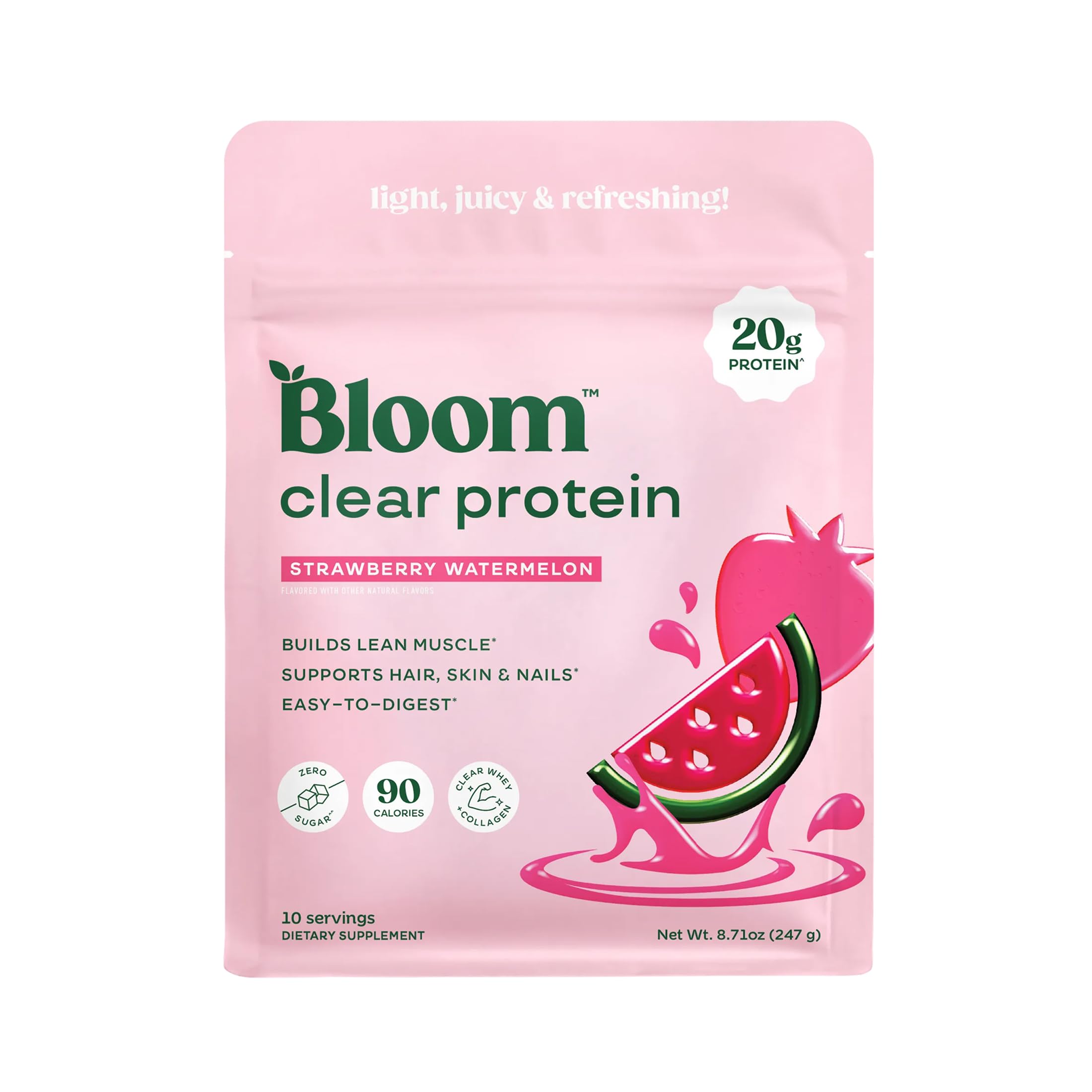 Bloom Clear Protein Powder – Whey Isolate + Collagen

