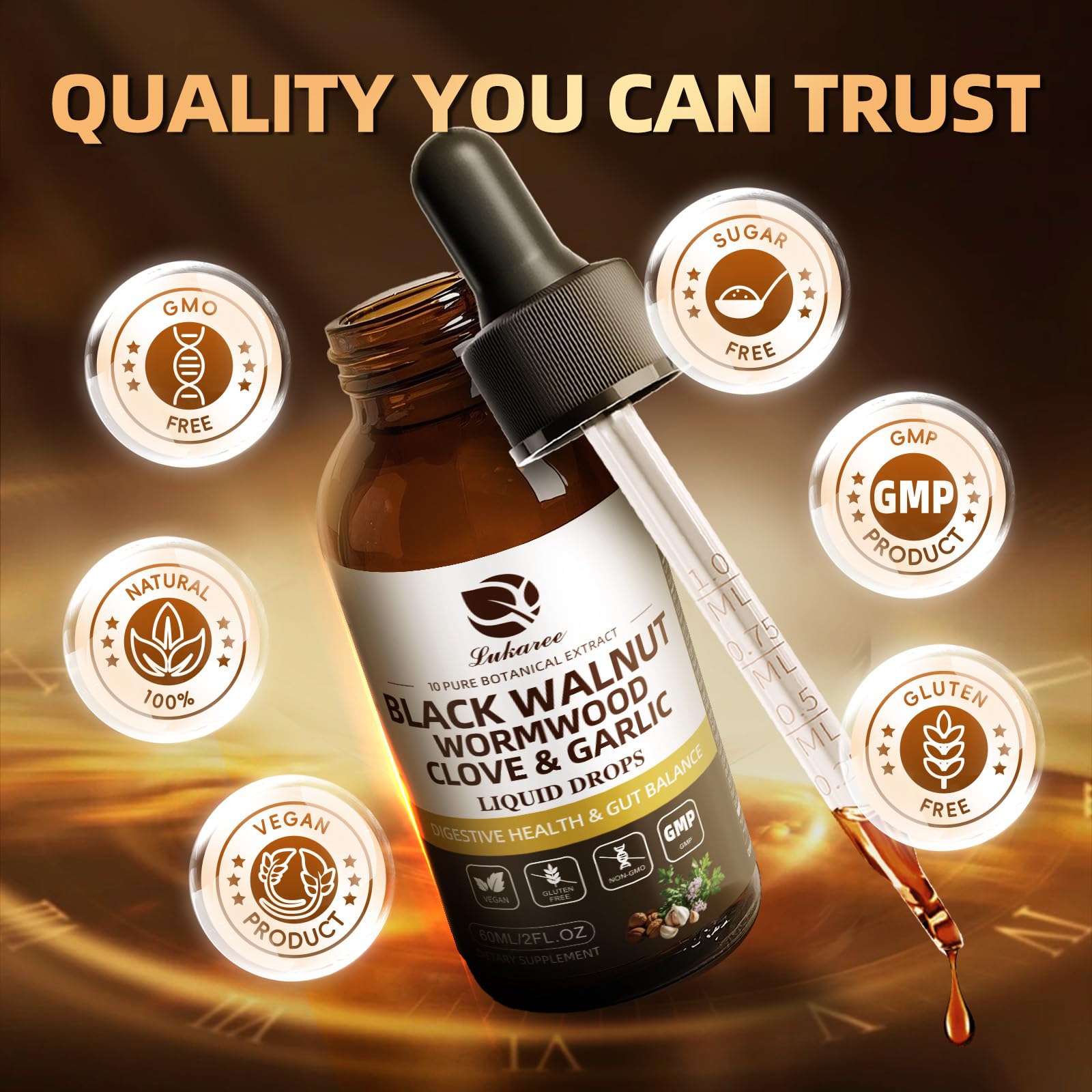 Lukaree Digestive Health Tincture for Gut Support


