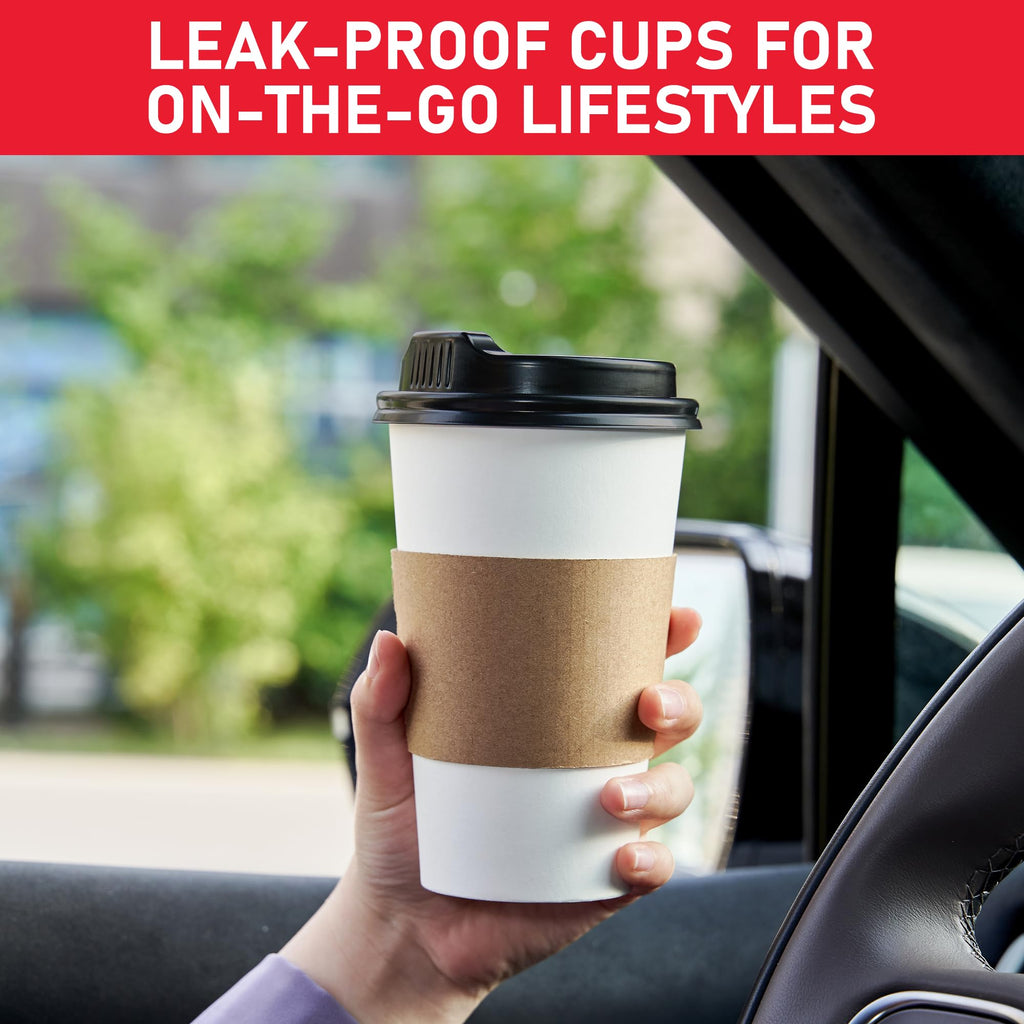 Paper Coffee Cups for Hot Beverages - Disposable To-Go Cups

