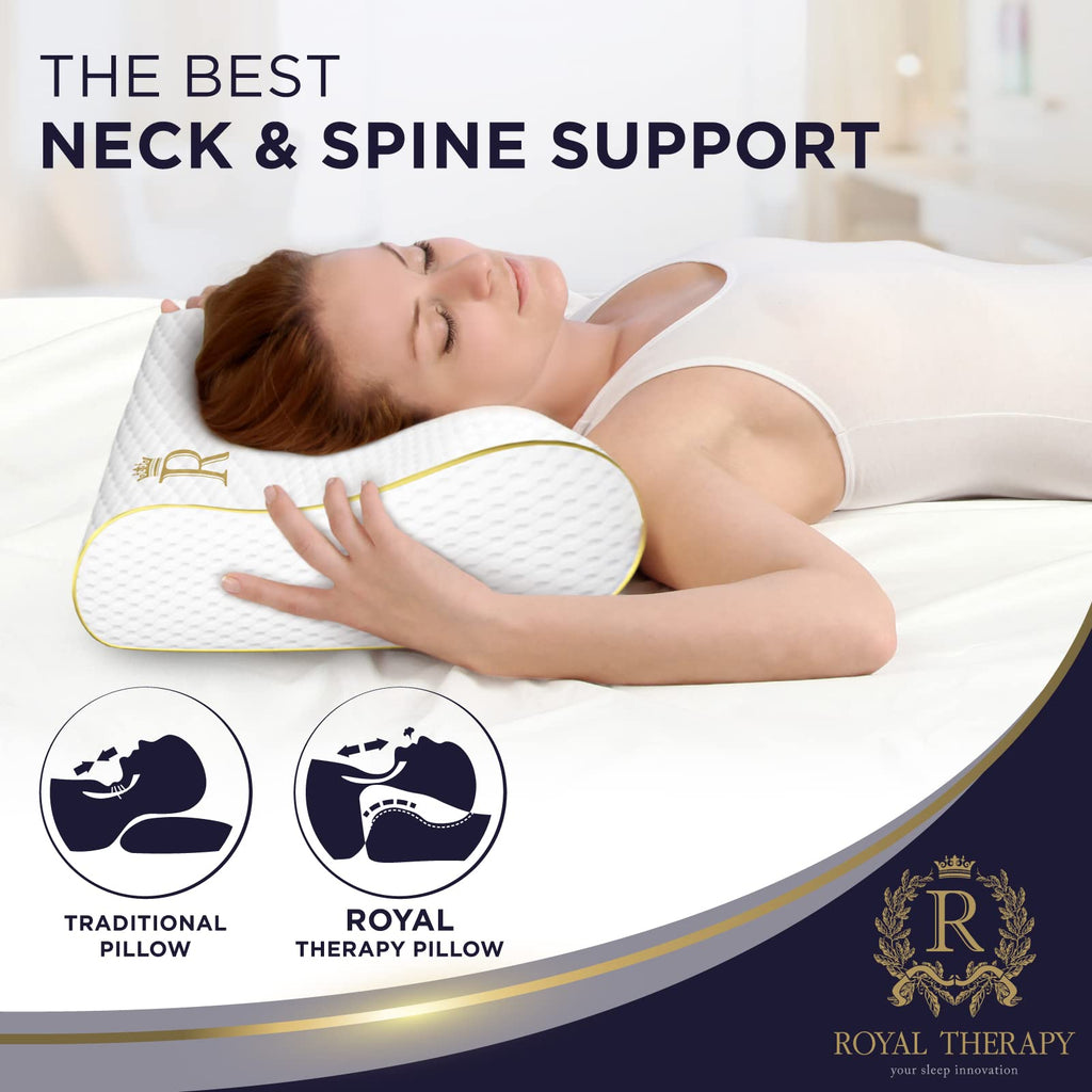 Royal Therapy Memory Foam Pillow – Contour Cervical Support

