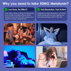 NEVISS Melatonin 50 mg 9-in-1 Fast-Dissolve Sublingual

