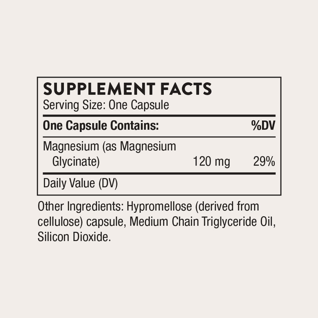 Thorne Magnesium Glycinate Capsules | Sleep & Metabolic Aid

