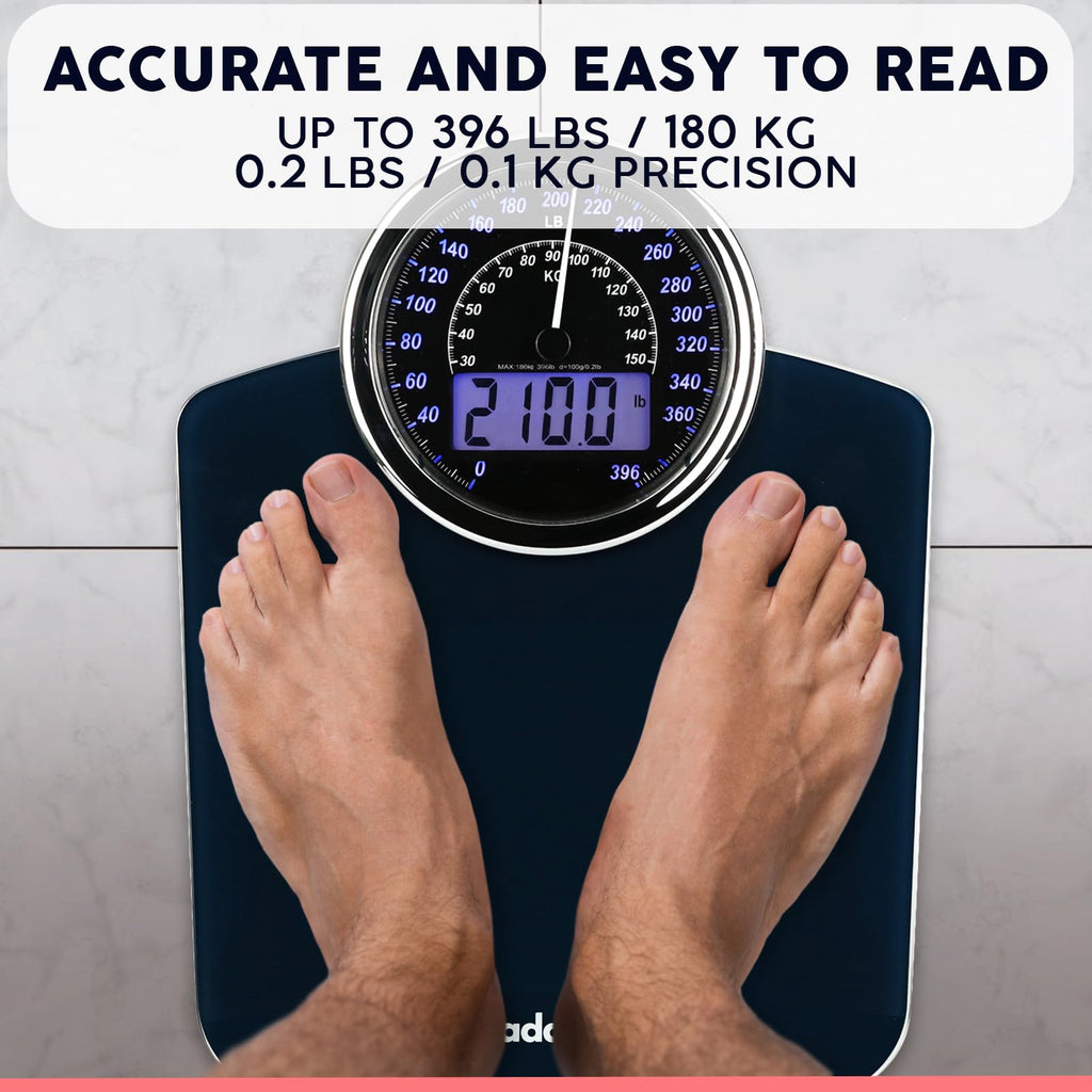 Adamson Bathroom Scale | Analog & Digital Display

