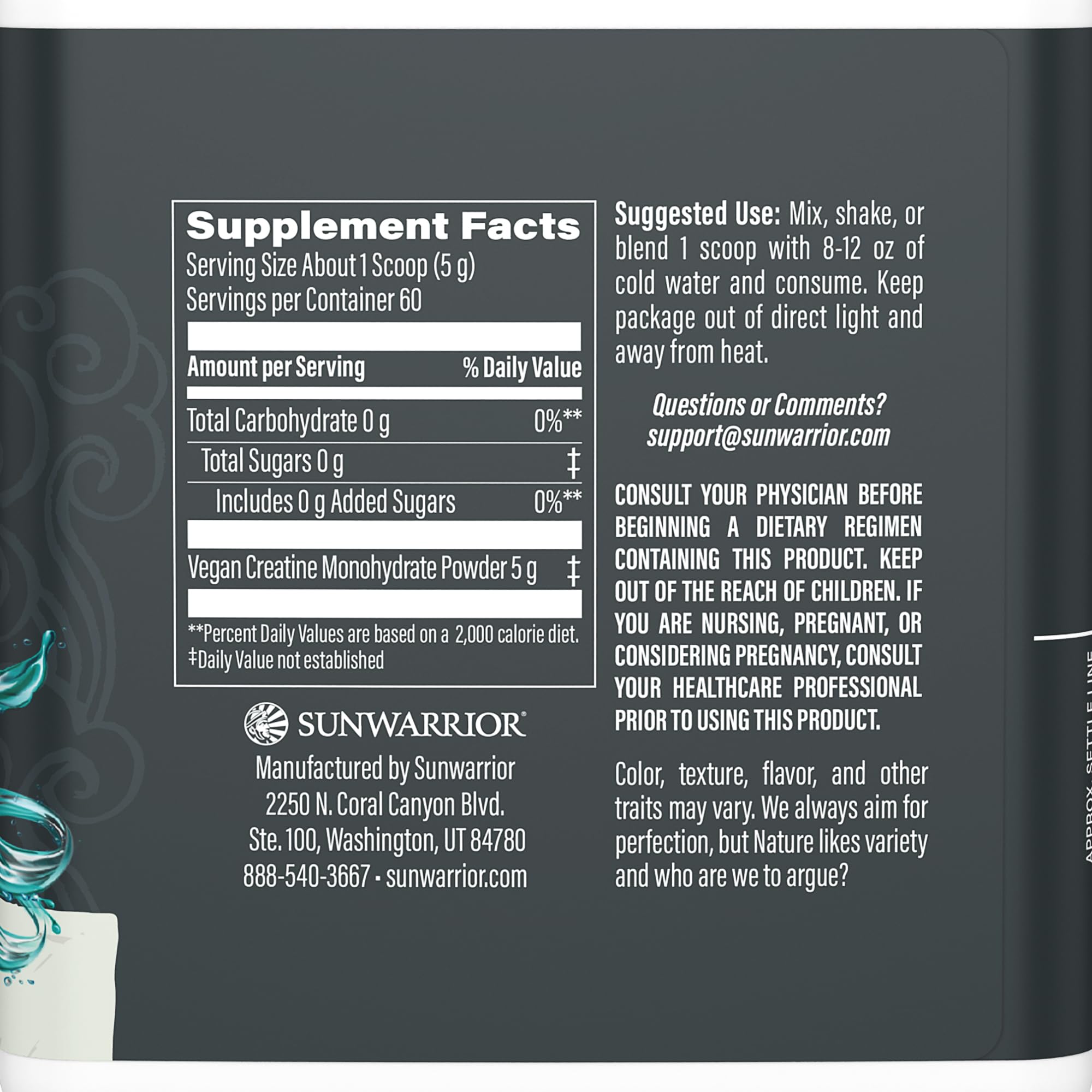 Sunwarrior Creatine Monohydrate Powder | Micronized

