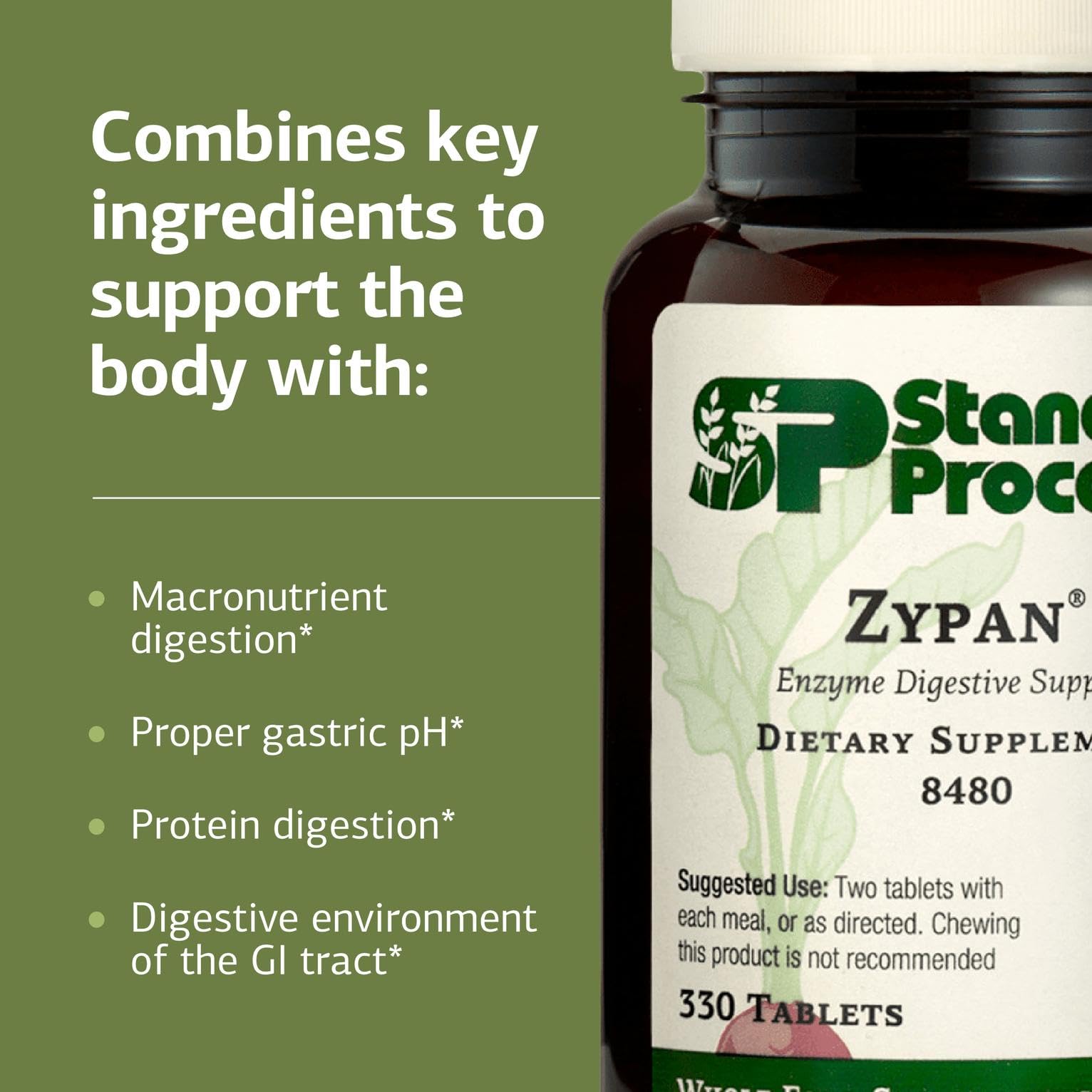 Zypan Digestive Health Tablets by Standard Process

