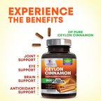 Organic Ceylon Cinnamon Capsules Extra Strength 1800mg

