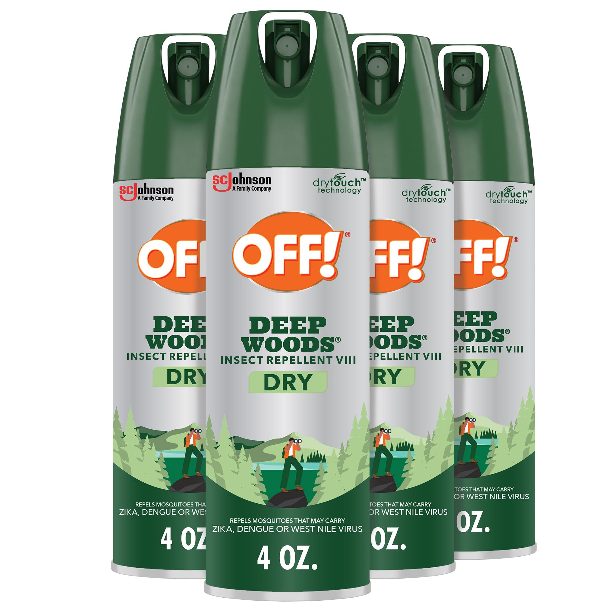 OFF! Deep Woods Insect Repellent Aerosol Dry Non-Greasy

