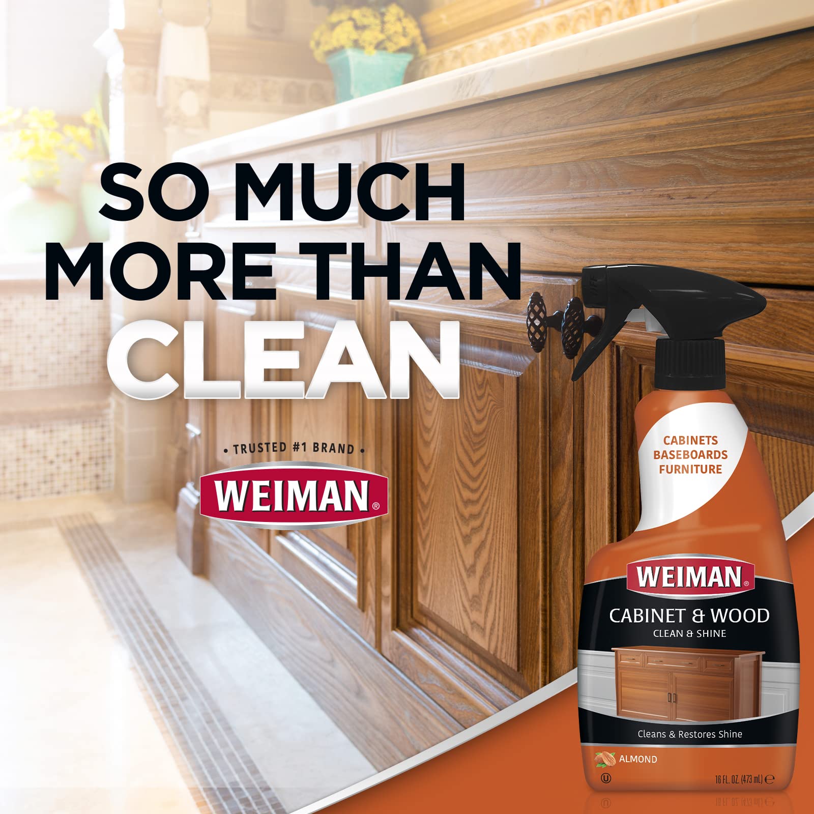 Weiman Cabinet & Wood Clean & Shine Spray | Cabinets

