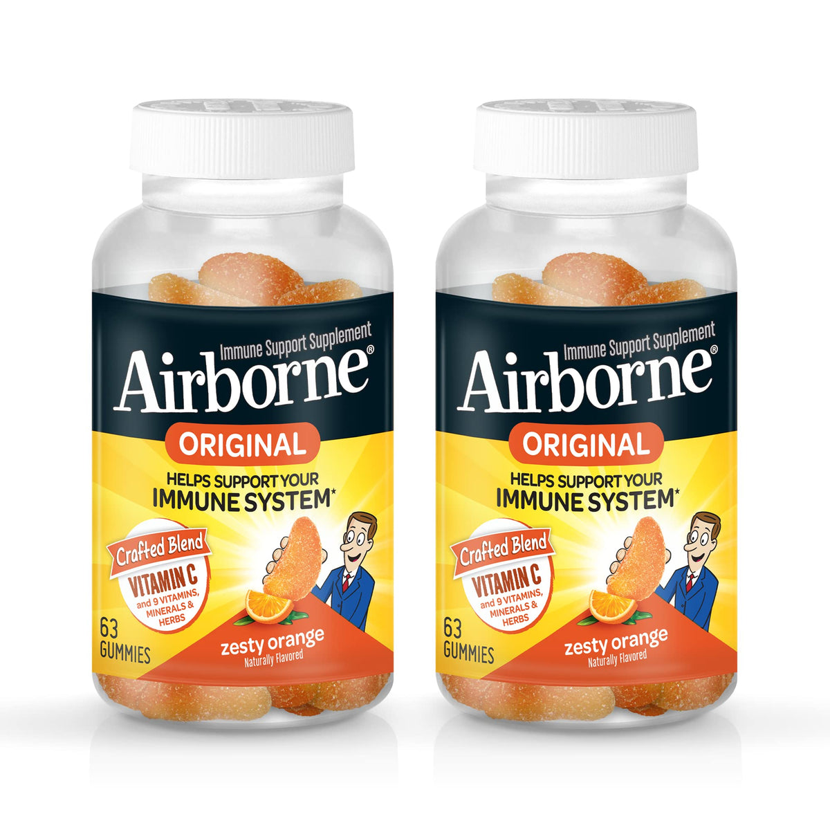 Airborne Vitamin C Gummies for Adults – Immune Support