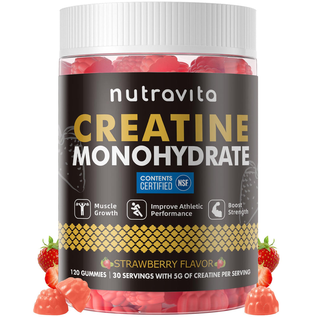 Nutravita Creatine Monohydrate Gummies NSF Certified

