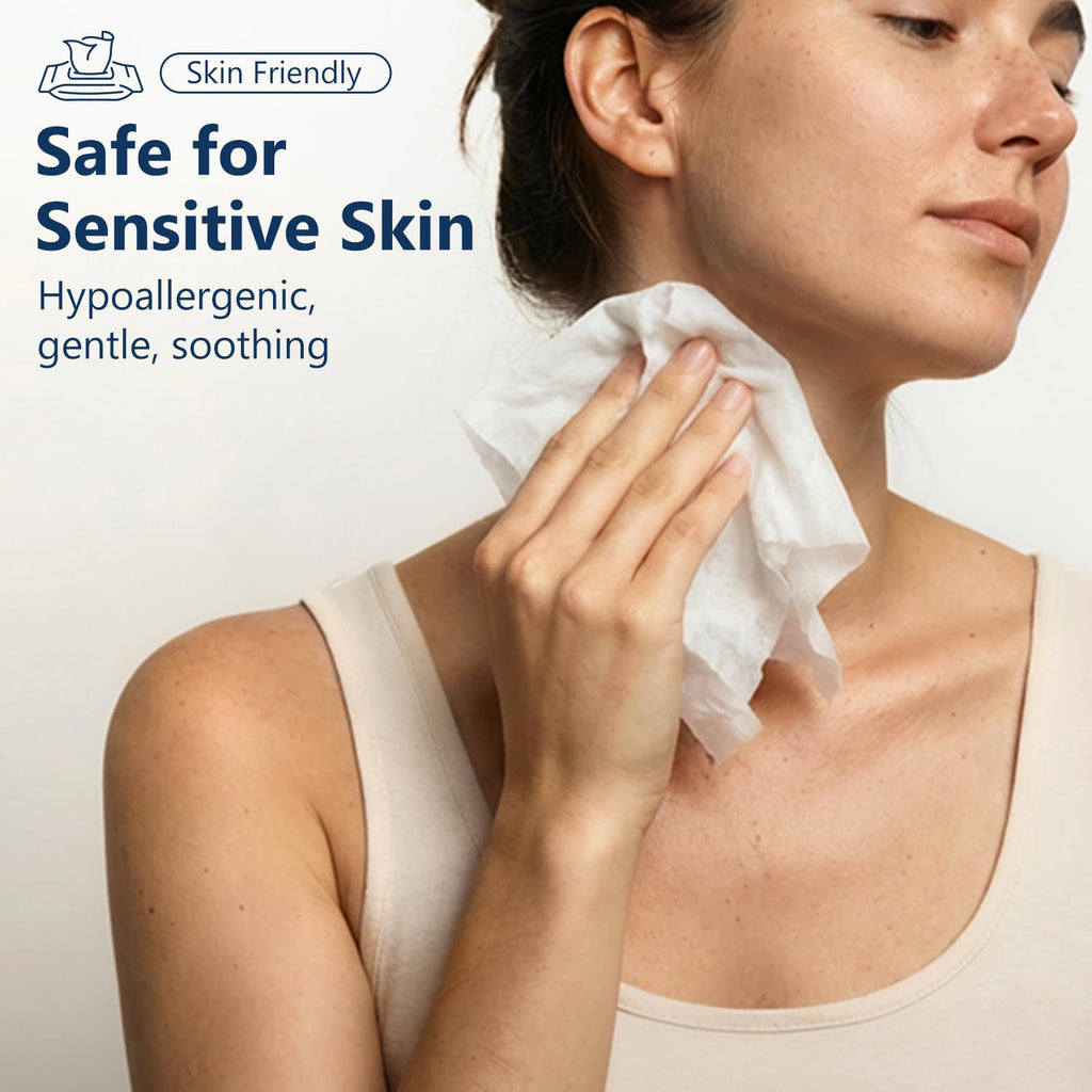 Adult Wipes for Elderly – Rinse-Free Aloe Bathing Wipes

