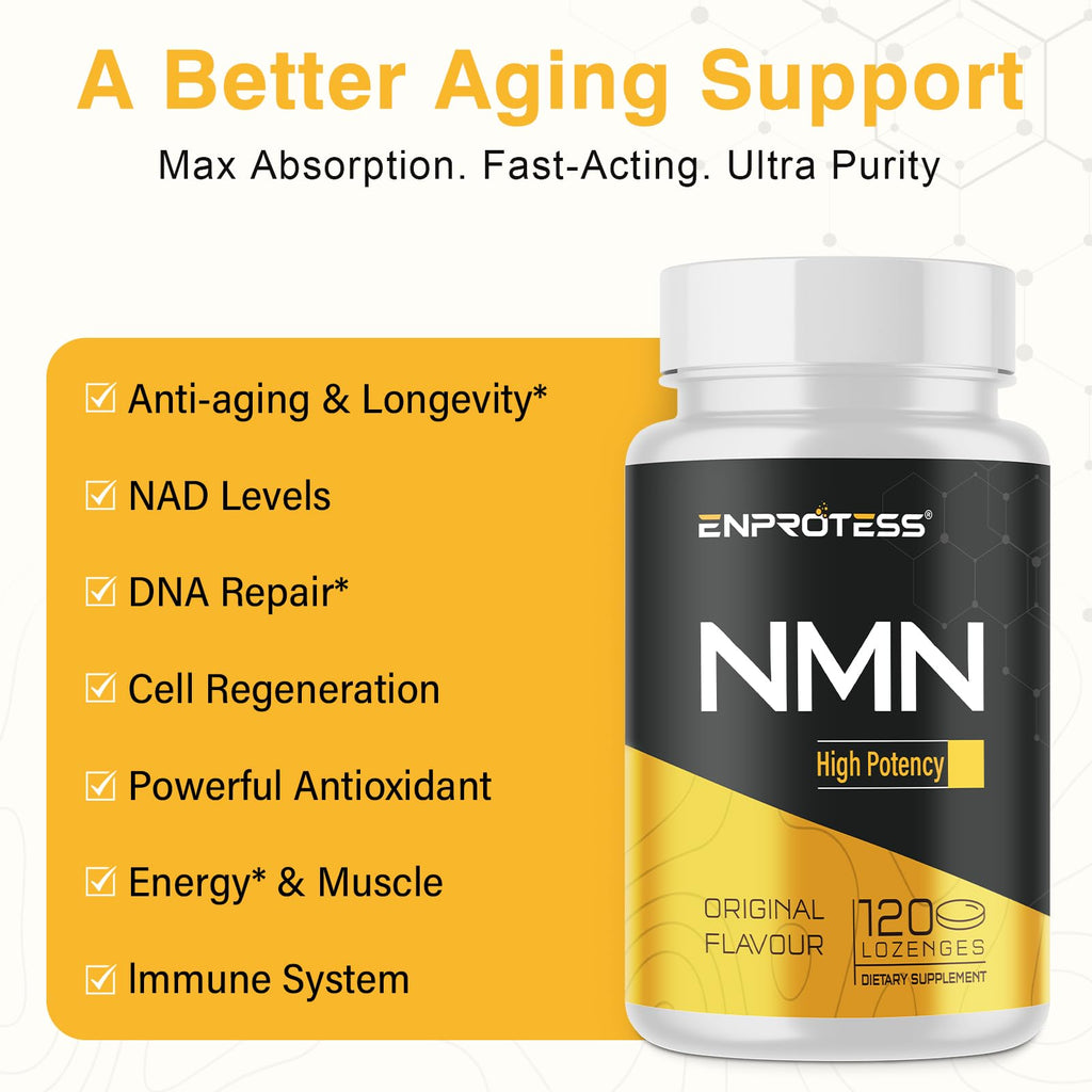 Enprotess Sublingual NMN 500mg Supplement | NAD Support

