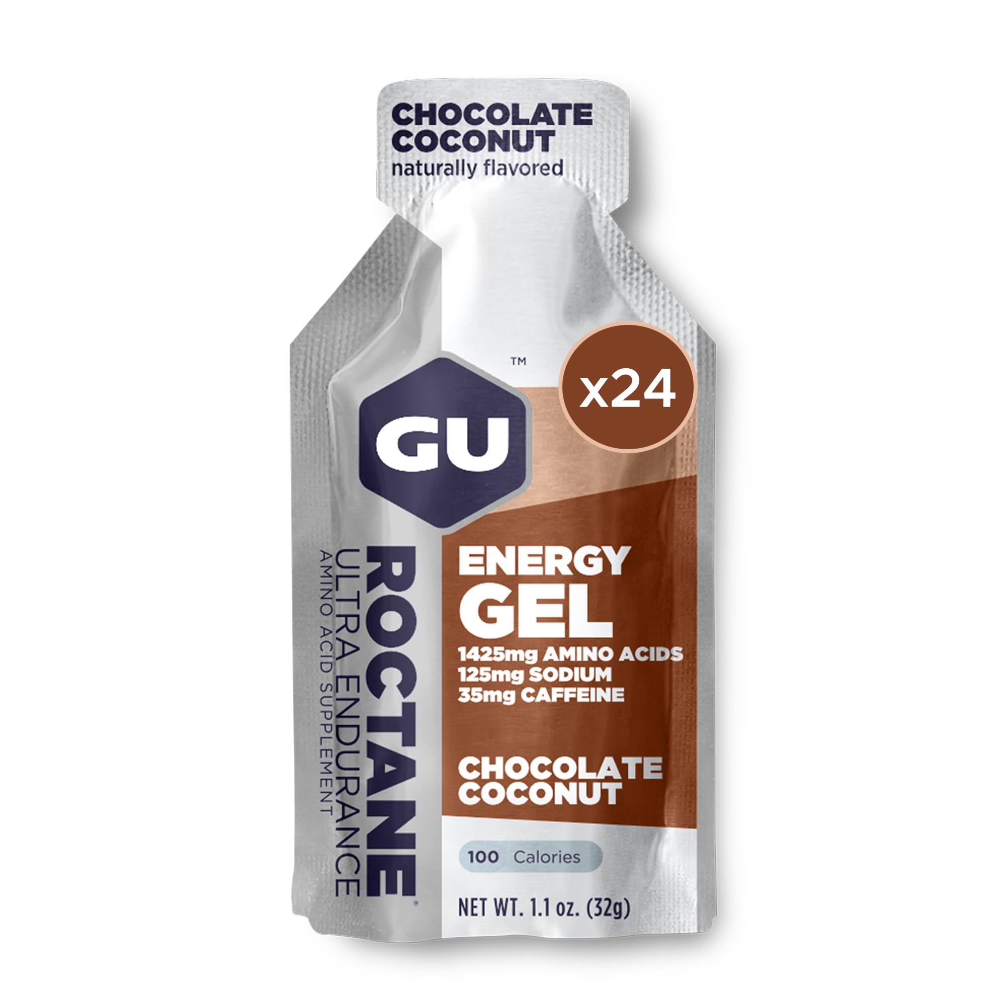 GU Roctane Ultra Endurance Energy Gel - Vegan, Gluten-Free, Kosher & Dairy-Free