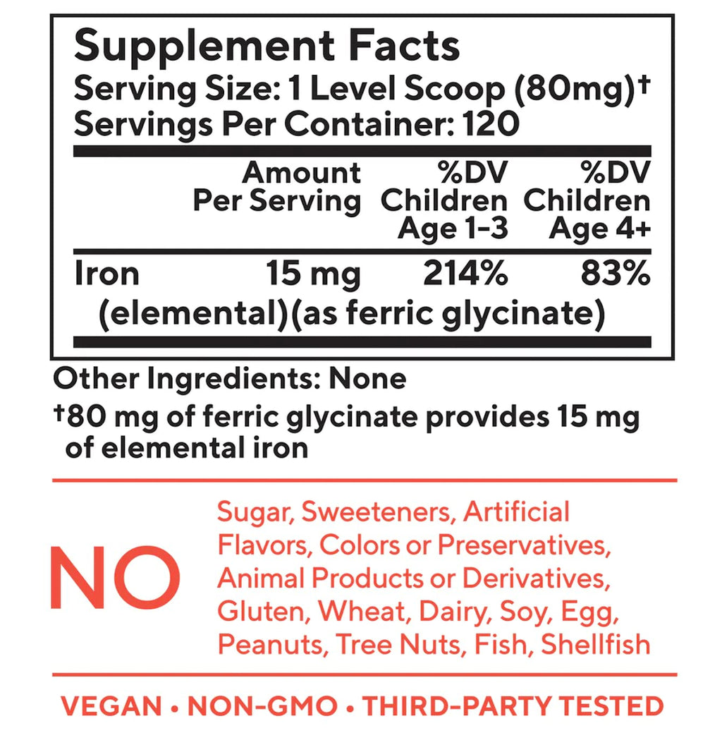 Kids Iron Supplement – Powder for Easy Mixing

