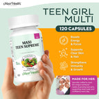 Maxi Health Teen Multivitamin for Teens | Immune and Growth

