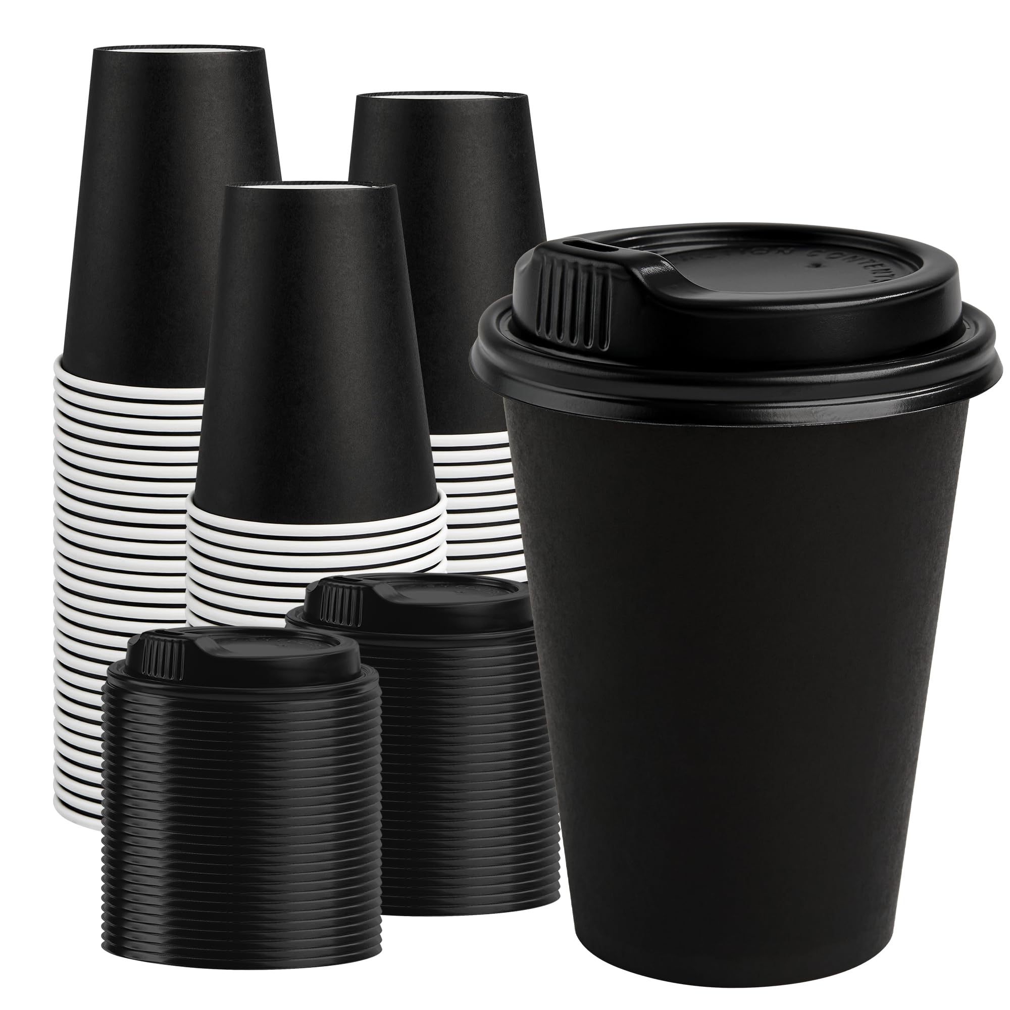 RACETOP Disposable Coffee Cups with Lids