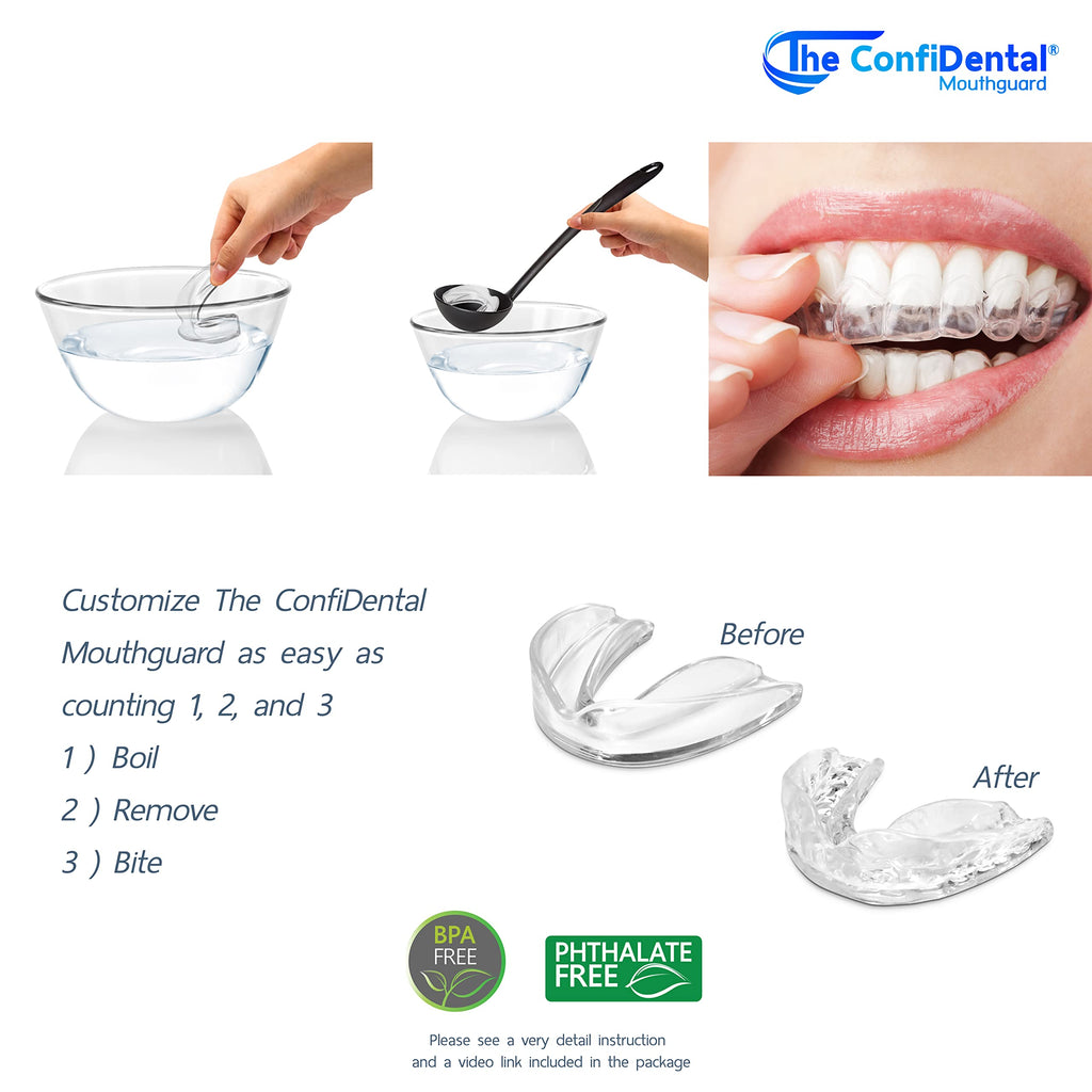 ConfiDental Anti Grinding Guard Moldable Night Mouth Guard

