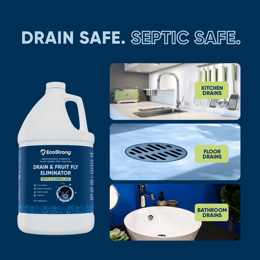Drain Fly Eliminator - All-Natural Fruit Fly Drain Treatment

