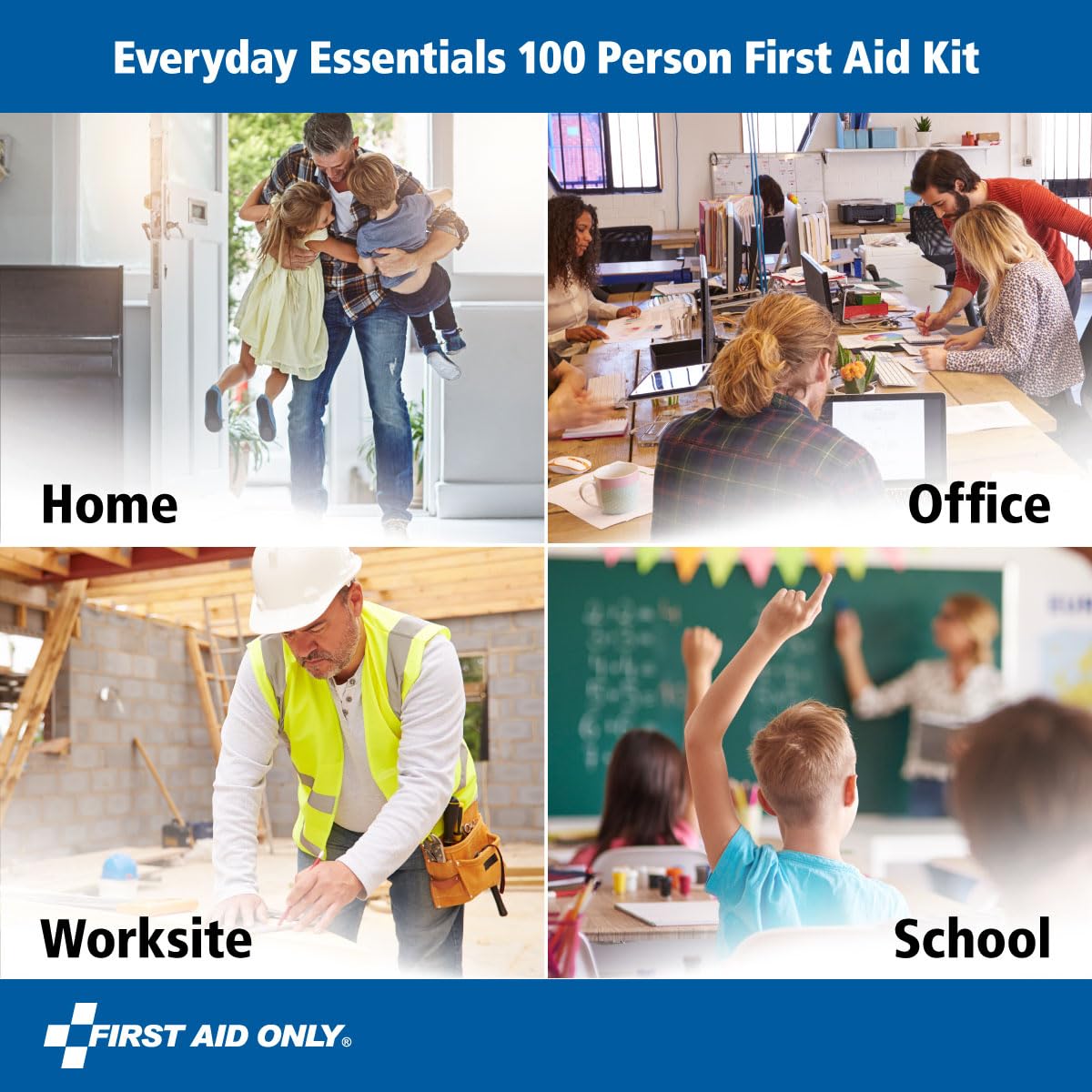 First Aid Only OSHA First Aid Kit for Home Office Car

