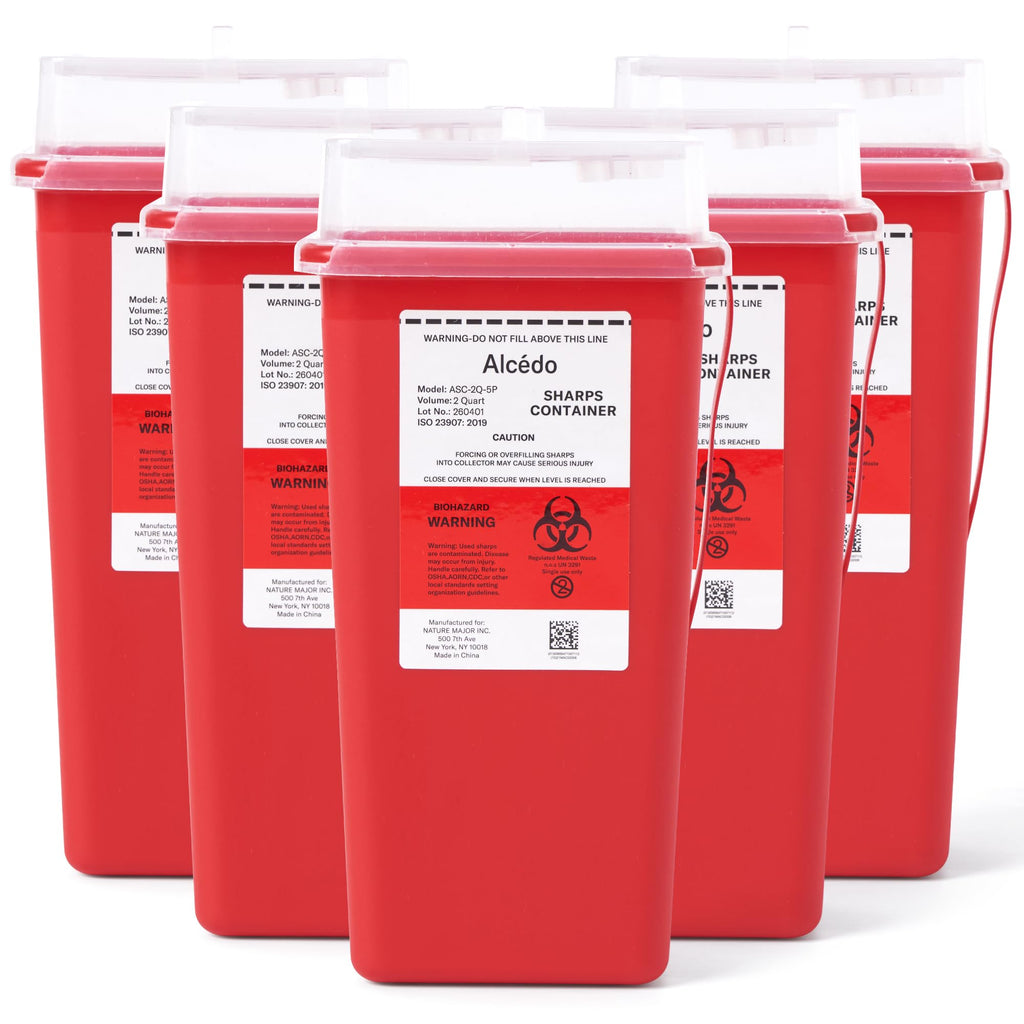 Alcedo Sharps Container for Home & Professional Use