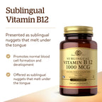 Solgar Vitamin B12 Sublingual 1000 mcg - Energy Support

