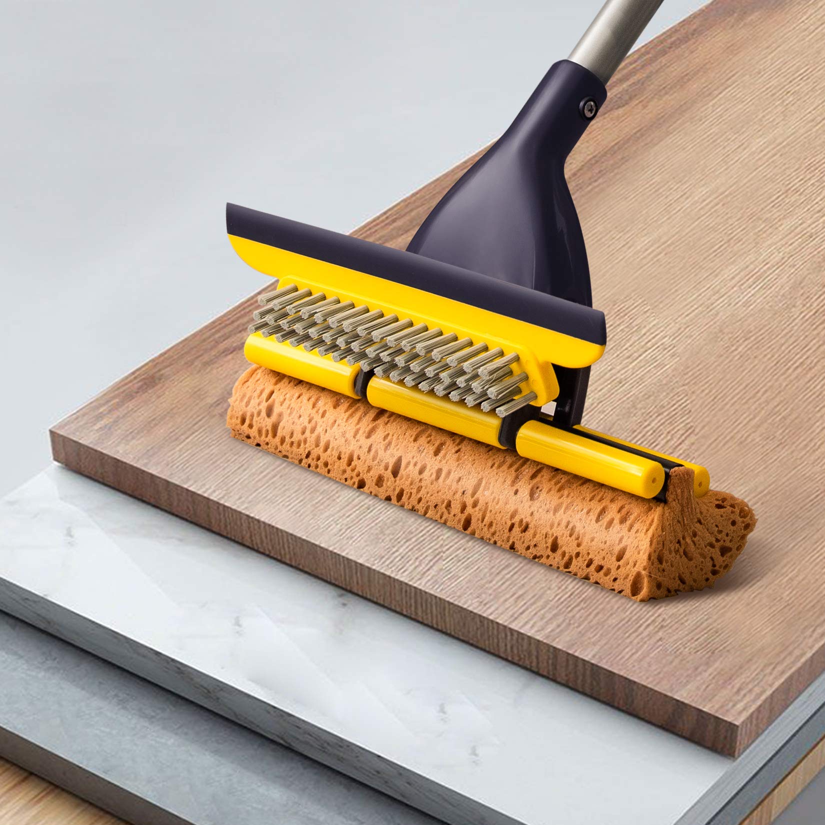 Yocada Sponge Mop for Tile Floor Cleaning | Honeycomb Sponge

