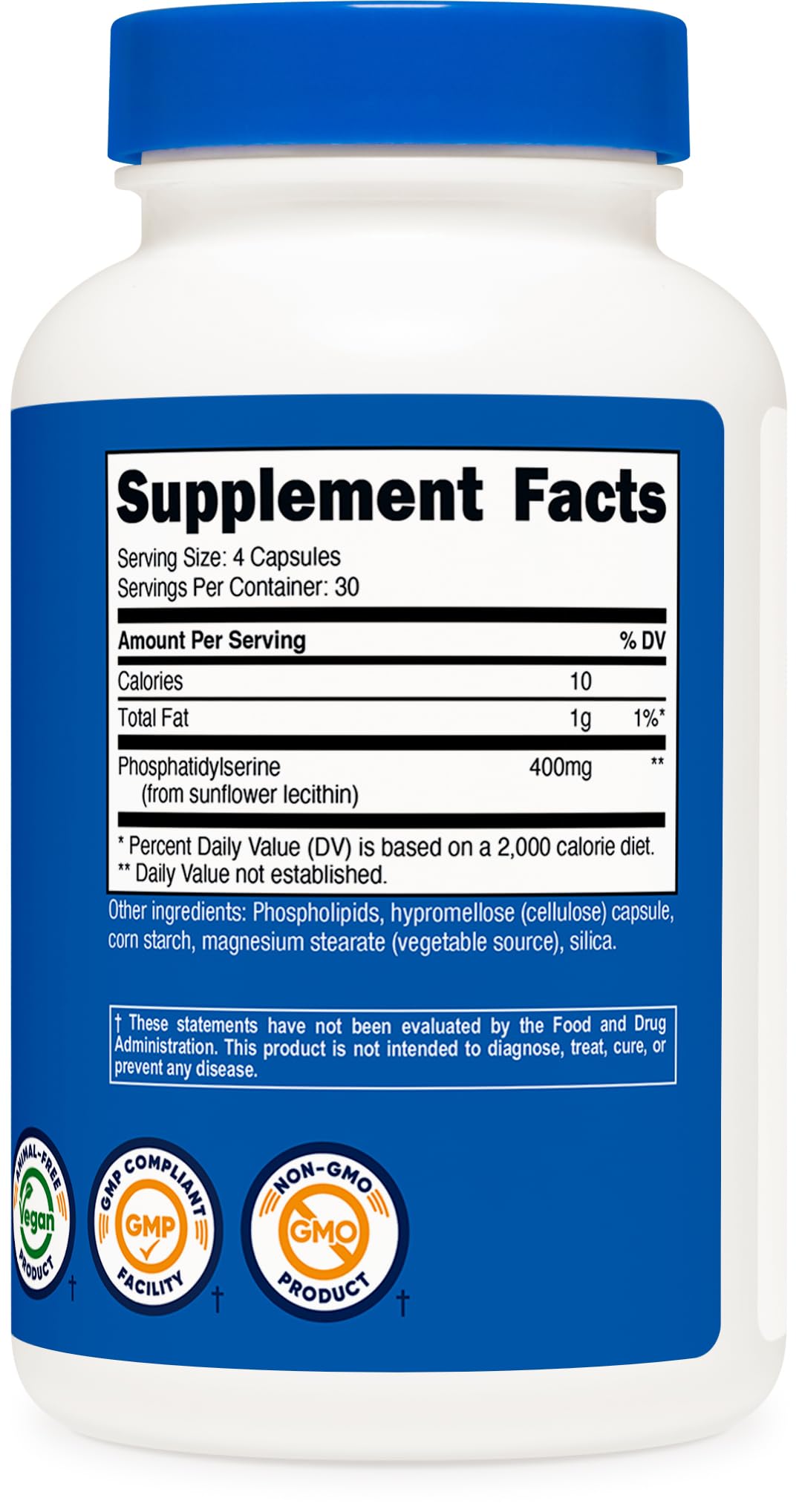 Nutricost Phosphatidylserine 400mg Capsules - Soy Free

