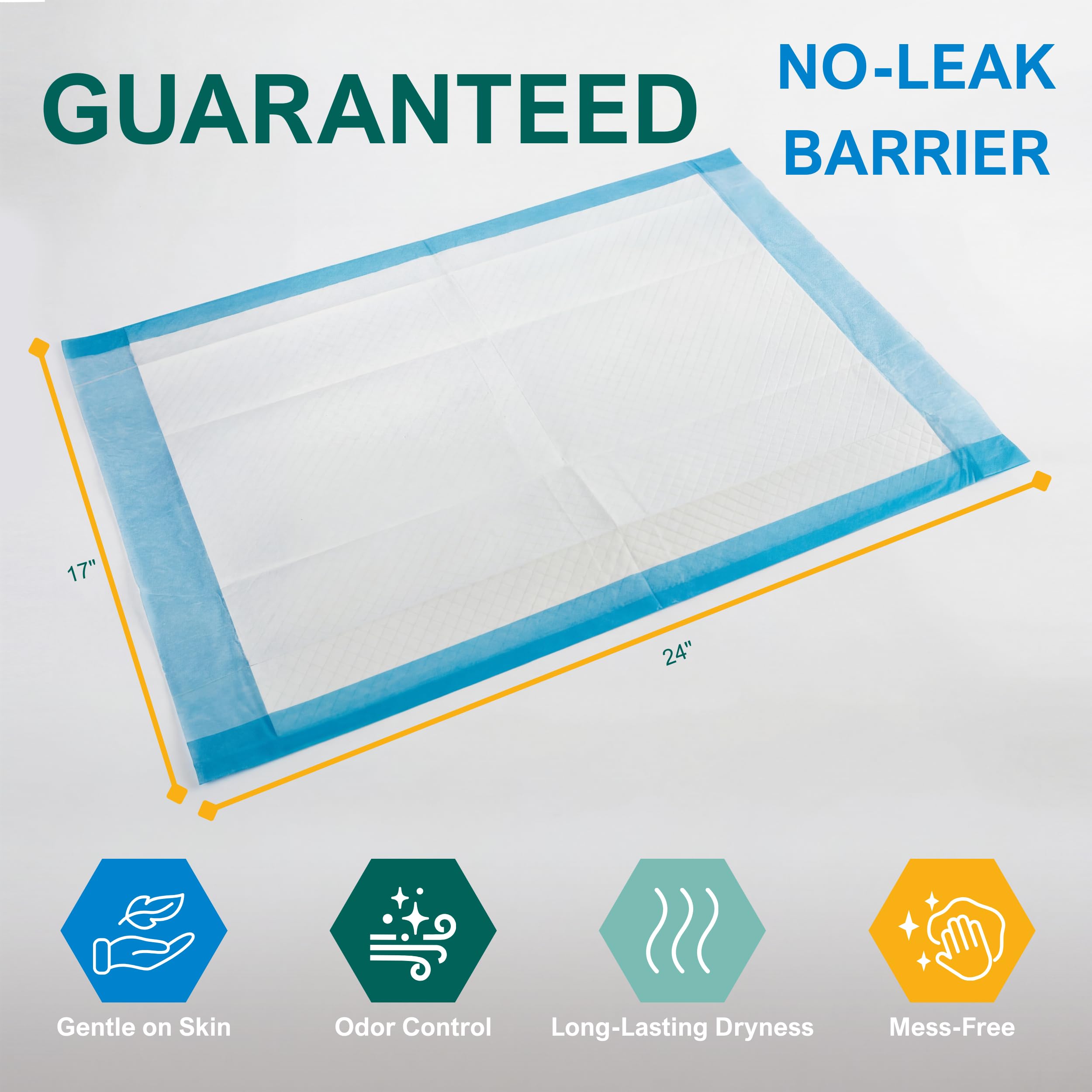 MED PRIDE Disposable Underpads for Bed and Pet Care

