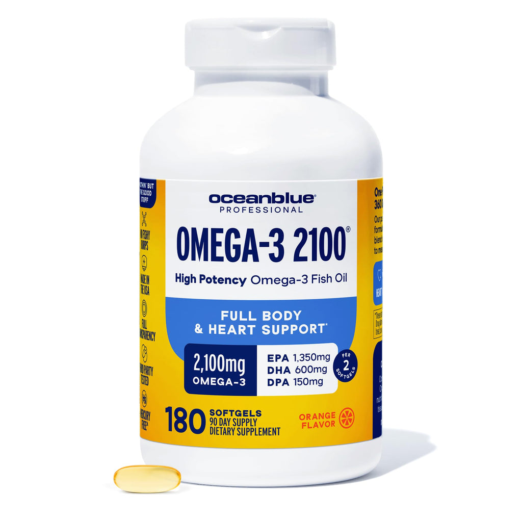 OceanBlue Omega-3 Burpless Fish Oil | High-Potency

