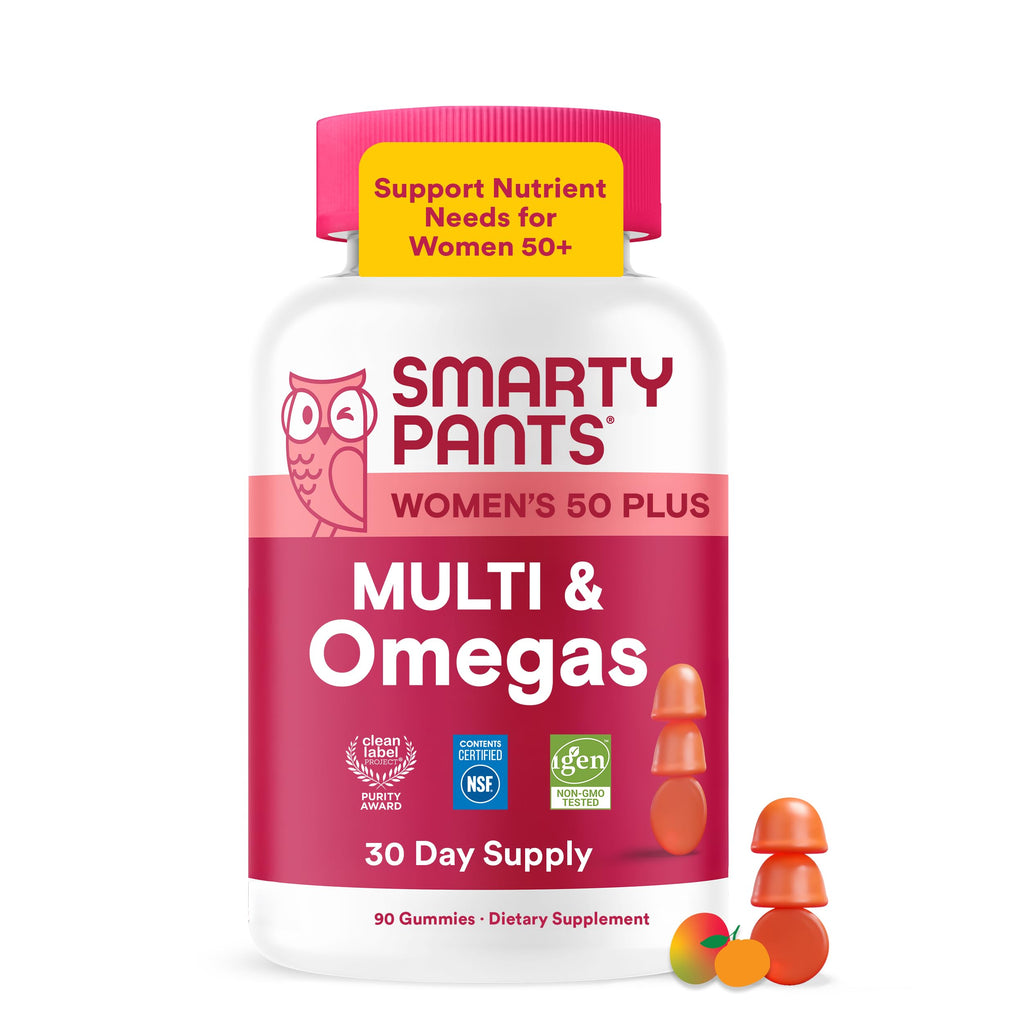 SmartyPants Women’s Plus 50+ Multi & Omegas Gummies

