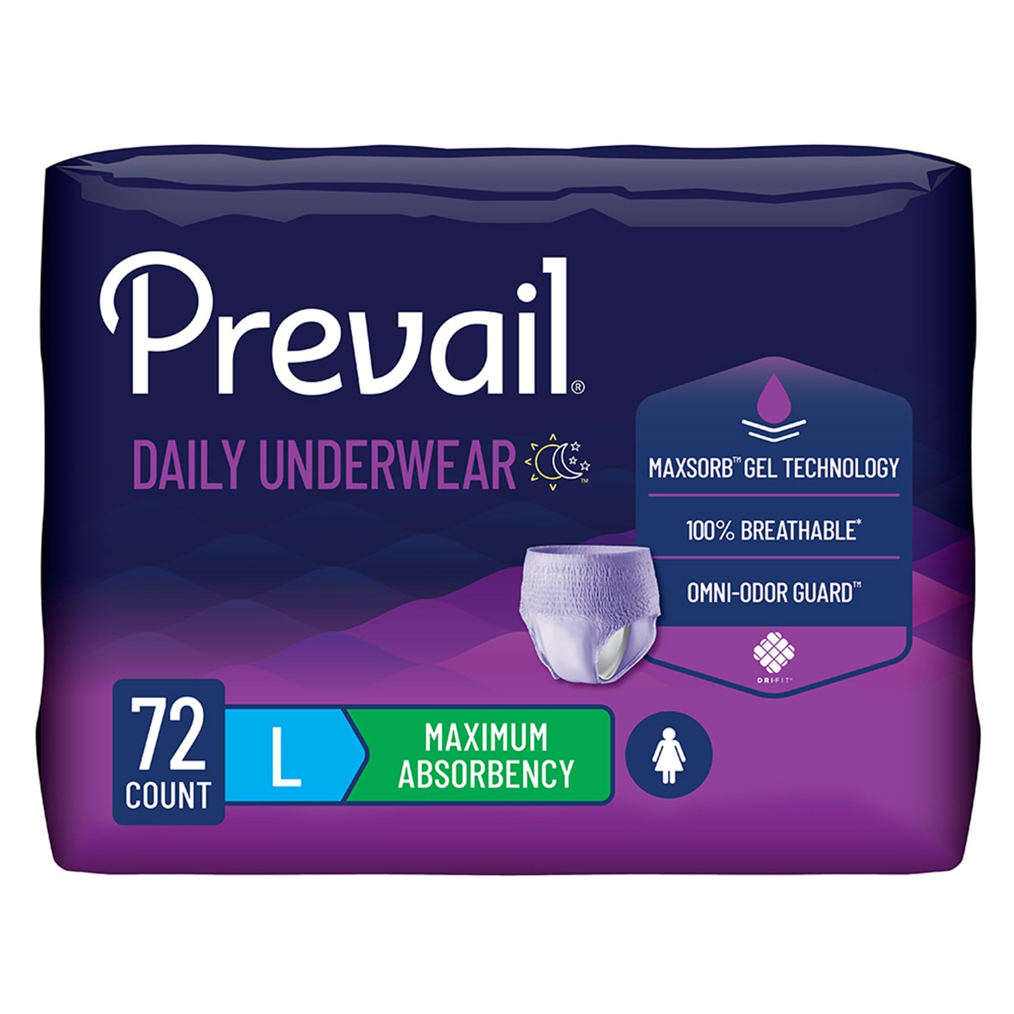 Prevail Proven Women's Incontinence Underwear | Absorbency

