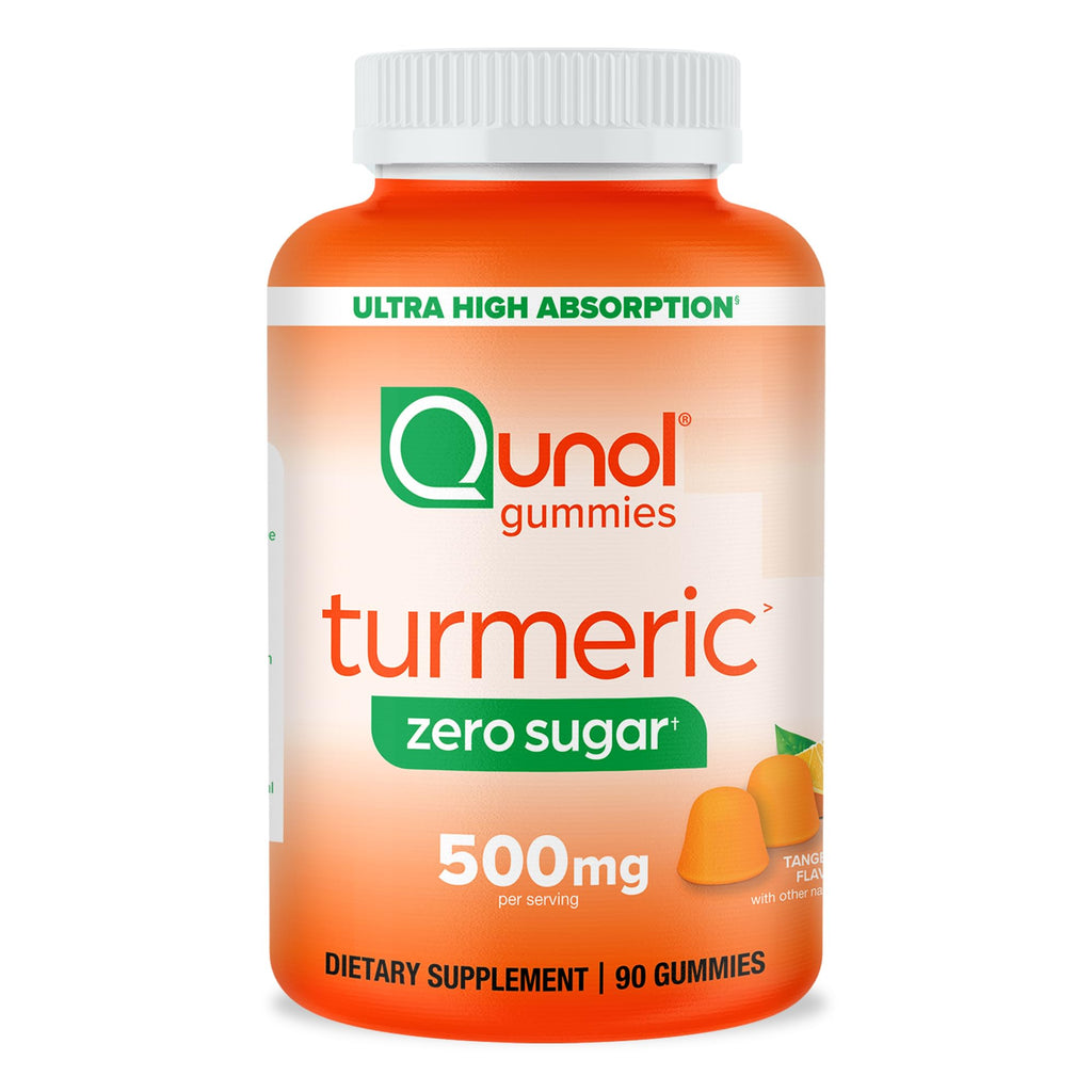 Qunol Zero Sugar Turmeric Gummies Curcumin | Joint Support

