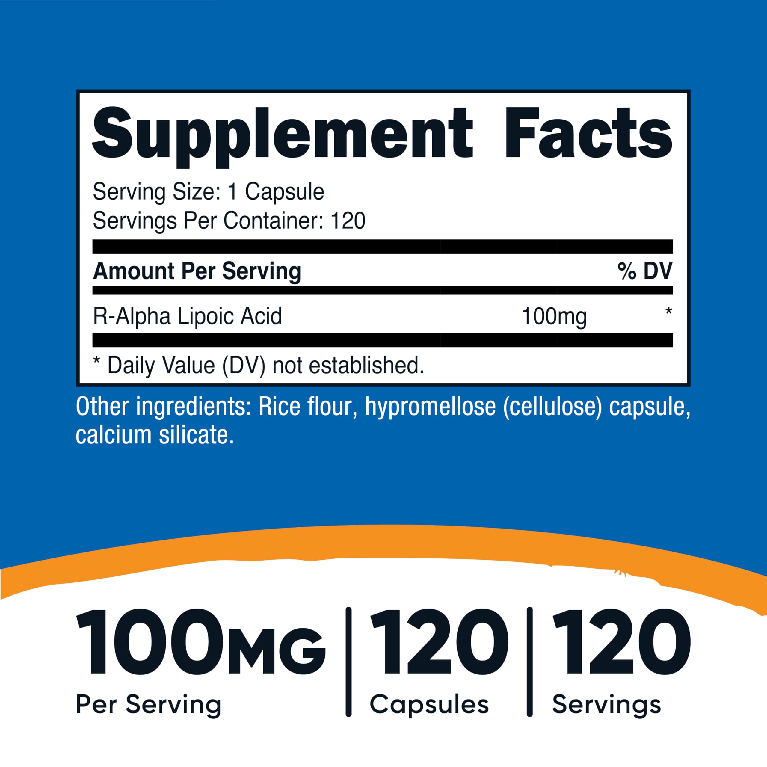 Nutricost R-Alpha Lipoic Acid 100 mg Veggie Capsules


