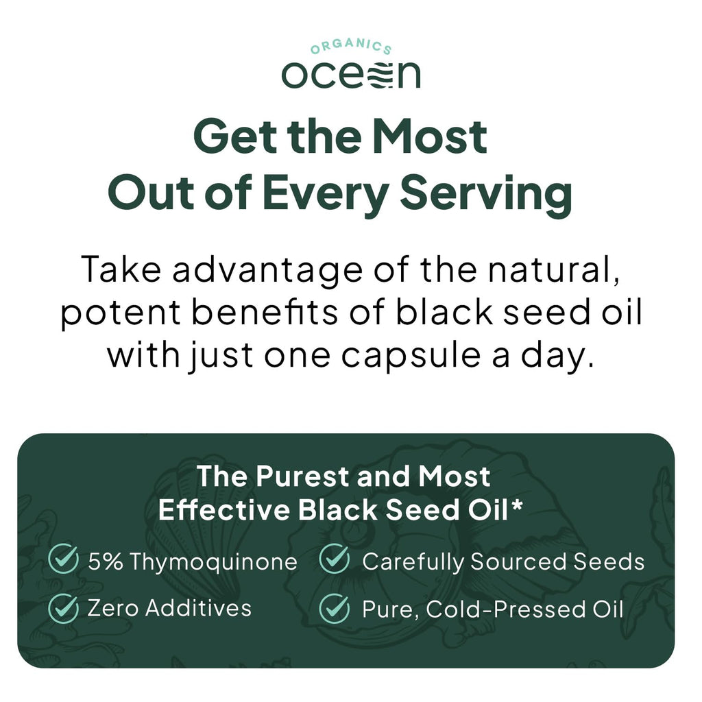 Better Black Seed Oil Organics Ocean 5% Thymoquinone


