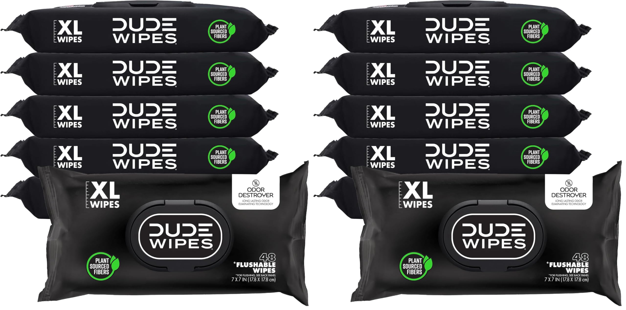 DUDE Wipes Flushable Extra-Large Wet Wipes for Sensitive Skin