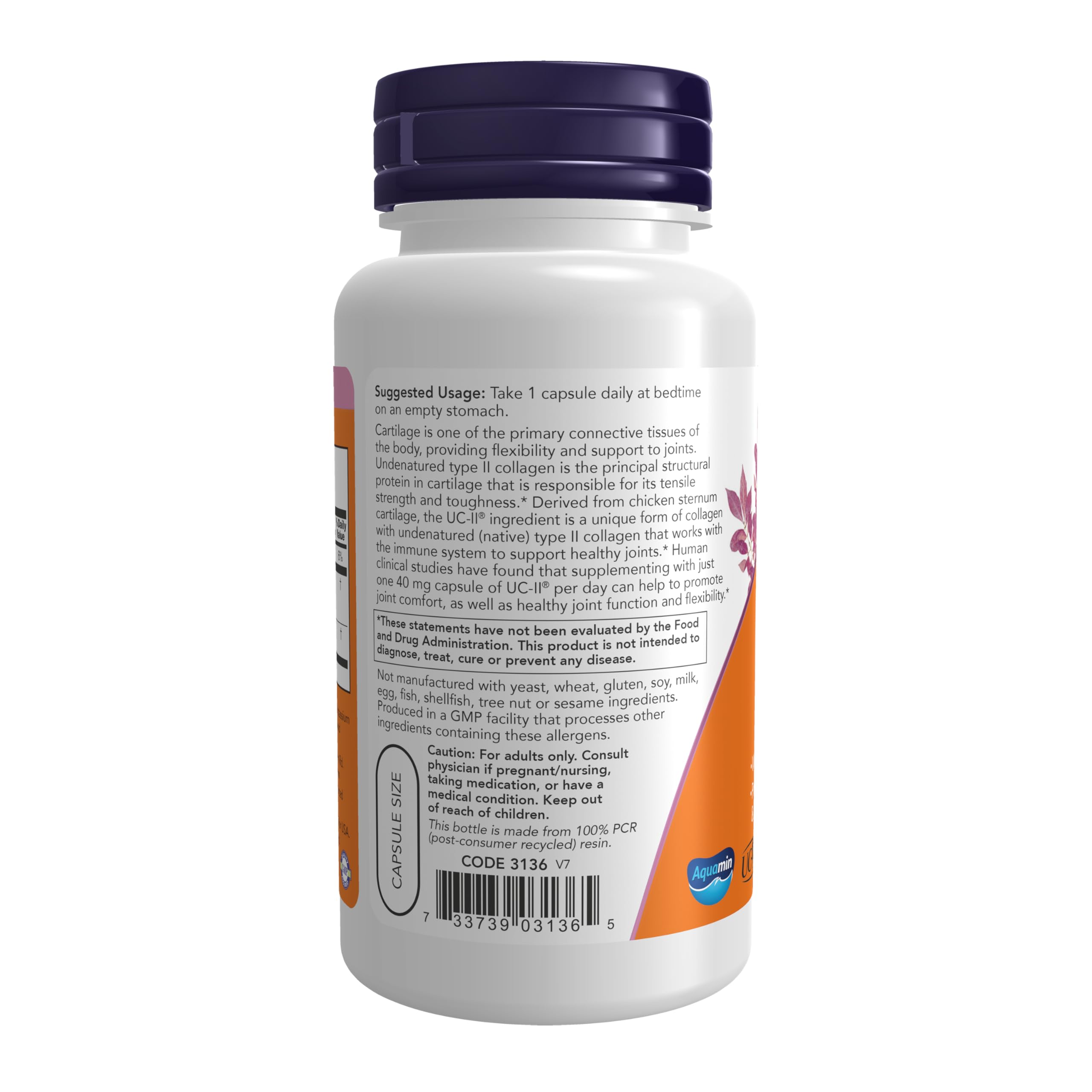 NOW Foods UC-II Undenatured Type II Collagen Supplement

