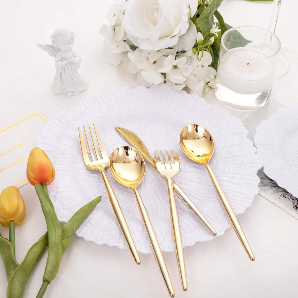 SUT Heavy Duty Disposable Flatware Set | Party Tableware

