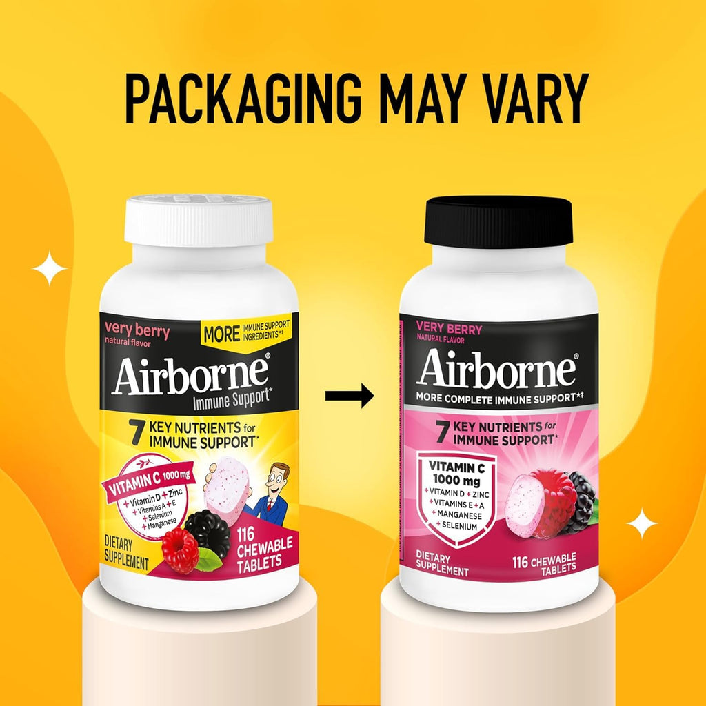 Airborne Vitamin C + Zinc Immune Support Chewables

