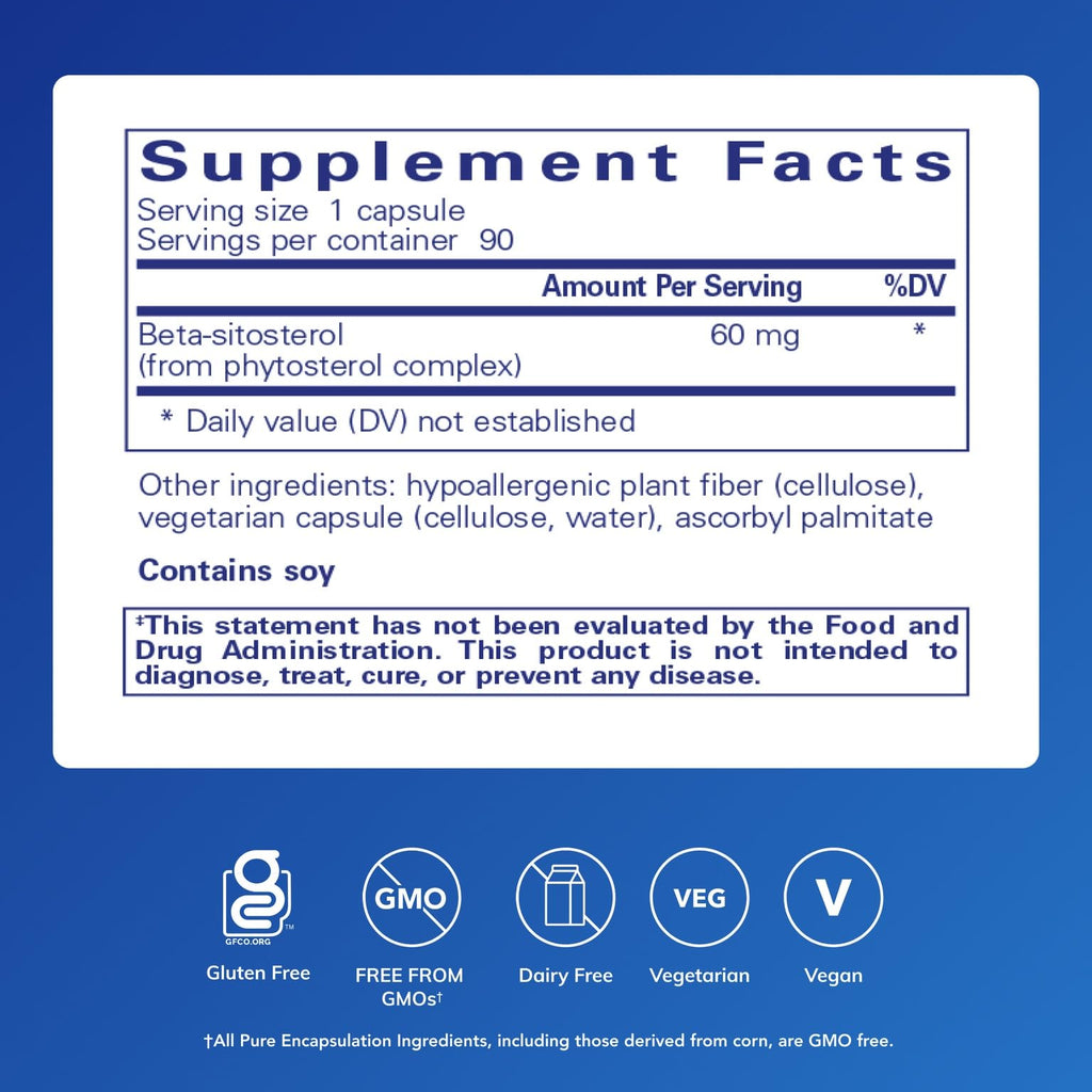 Pure Encapsulations Beta-Sitosterol for Urinary Health

