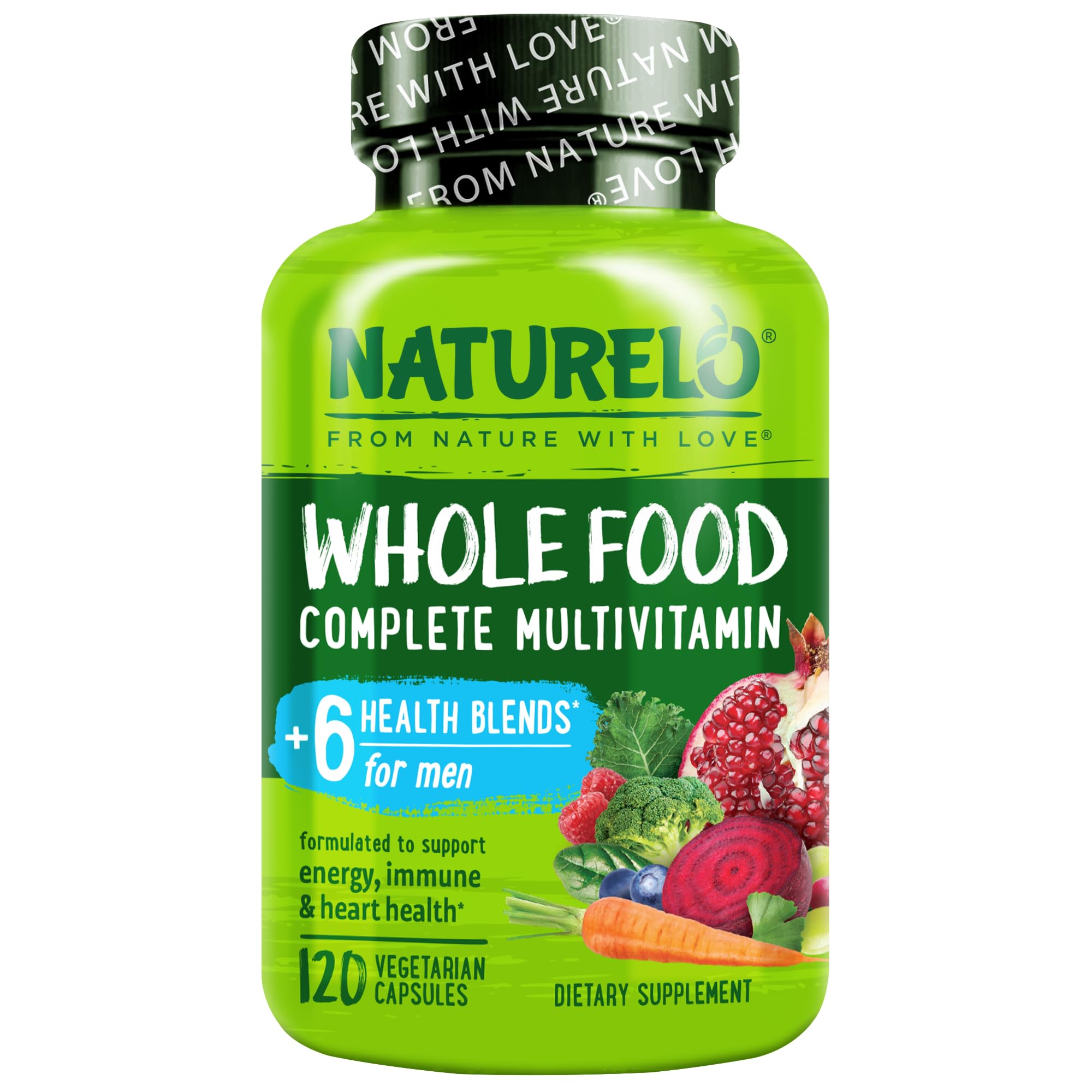 Naturelo Men's Whole Food Multivitamin - Energy & Health

