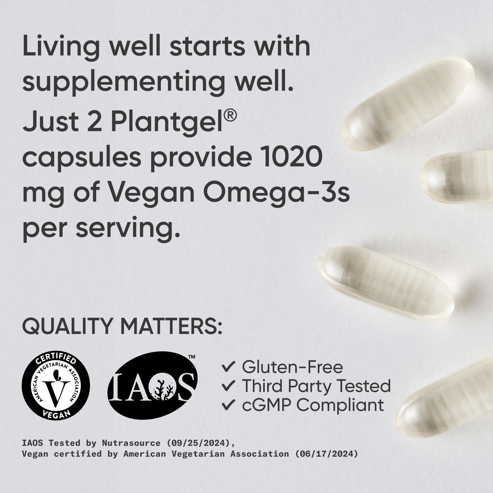 Sports Research Vegan Omega-3 from Algae Oil DHA & EPA

