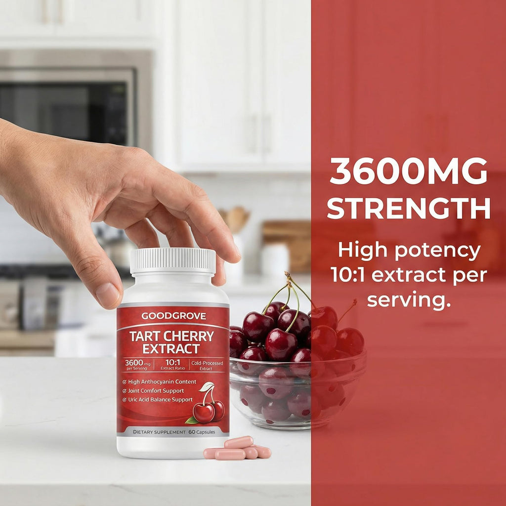 Tart Cherry Extract Capsules by GoodGrove | Joint Support

