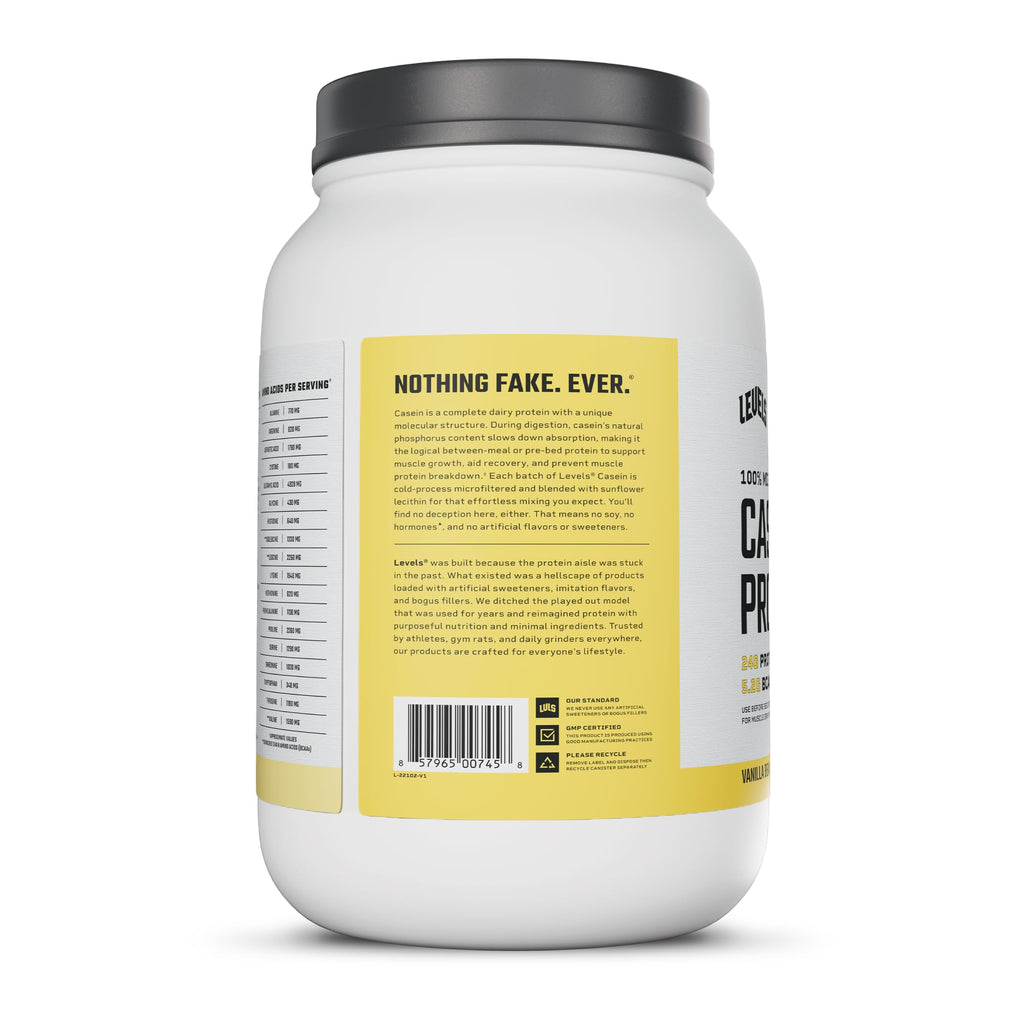 Levels 100% Micellar Casein Protein - Hormone-Free

