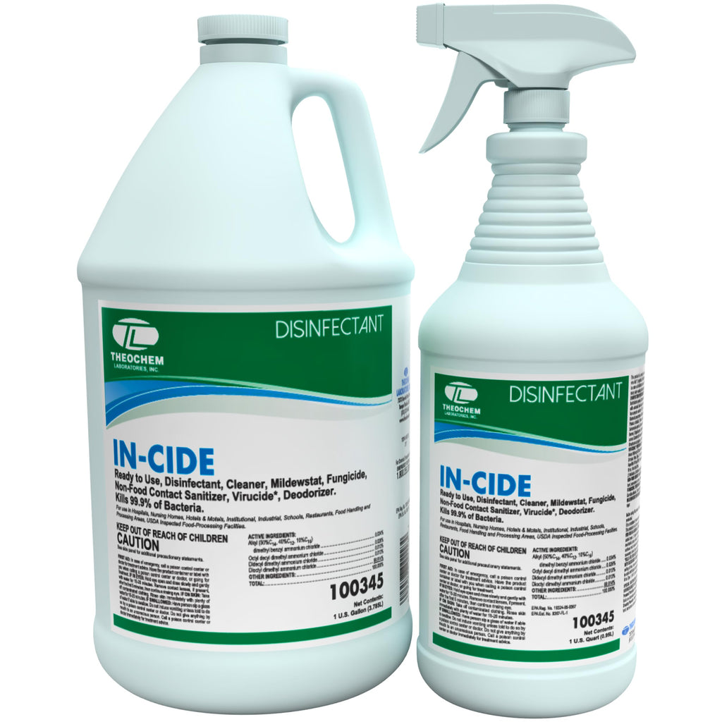 In-Cide Hospital-Grade Disinfectant Spray EPA List N

