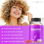 NutraChamps Biotin Gummies High Potency | Hair Skin Nails

