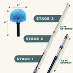EverSprout Telescoping Cobweb Duster with Extension Pole

