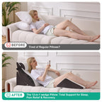 Wedge Pillow Set After Surgery Comfort GERD Relief

