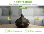 InnoGear Aromatherapy Diffuser with 400ml Tank & 10 Oils

