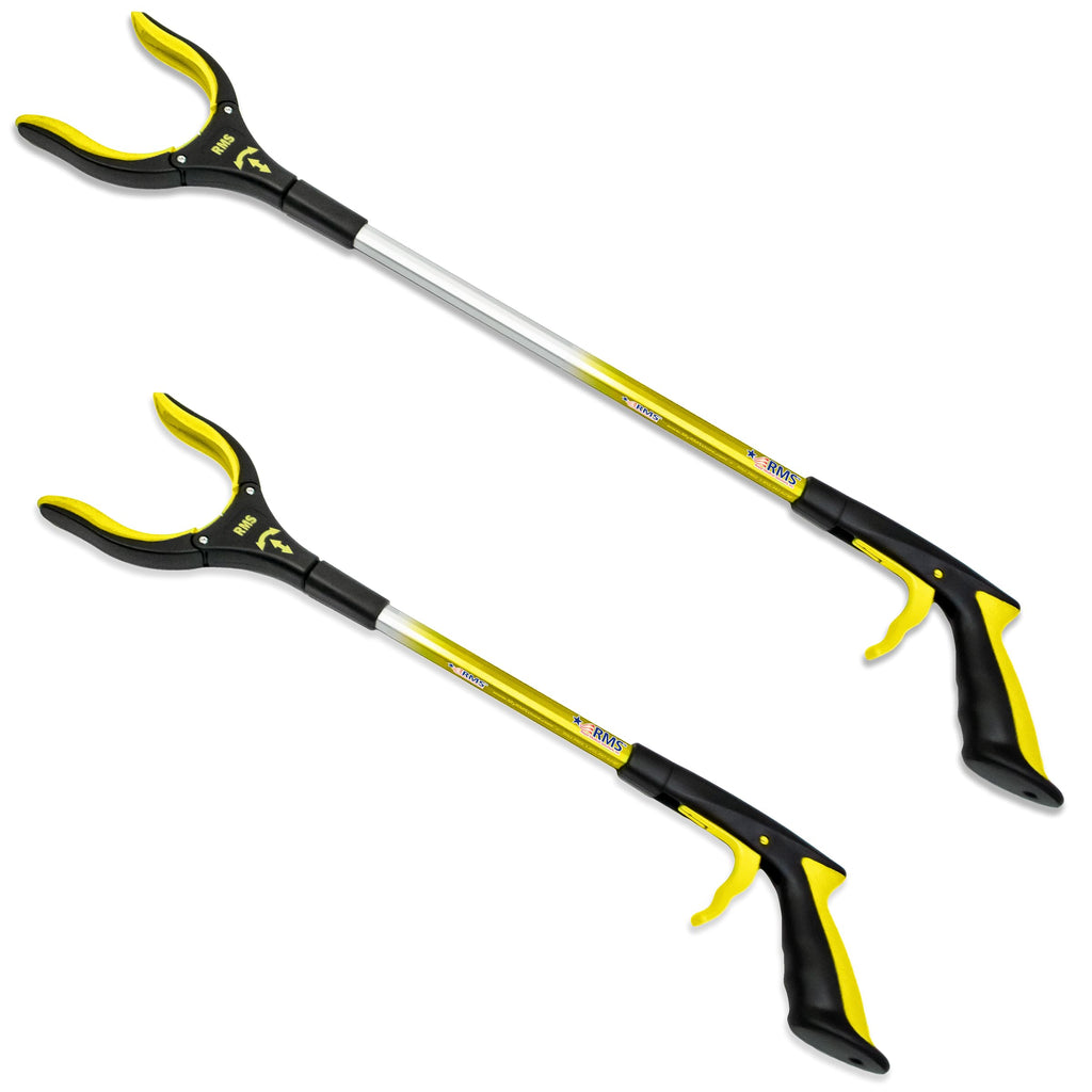 Reacher Grabber Set with Rotating Jaws for Daily Living

