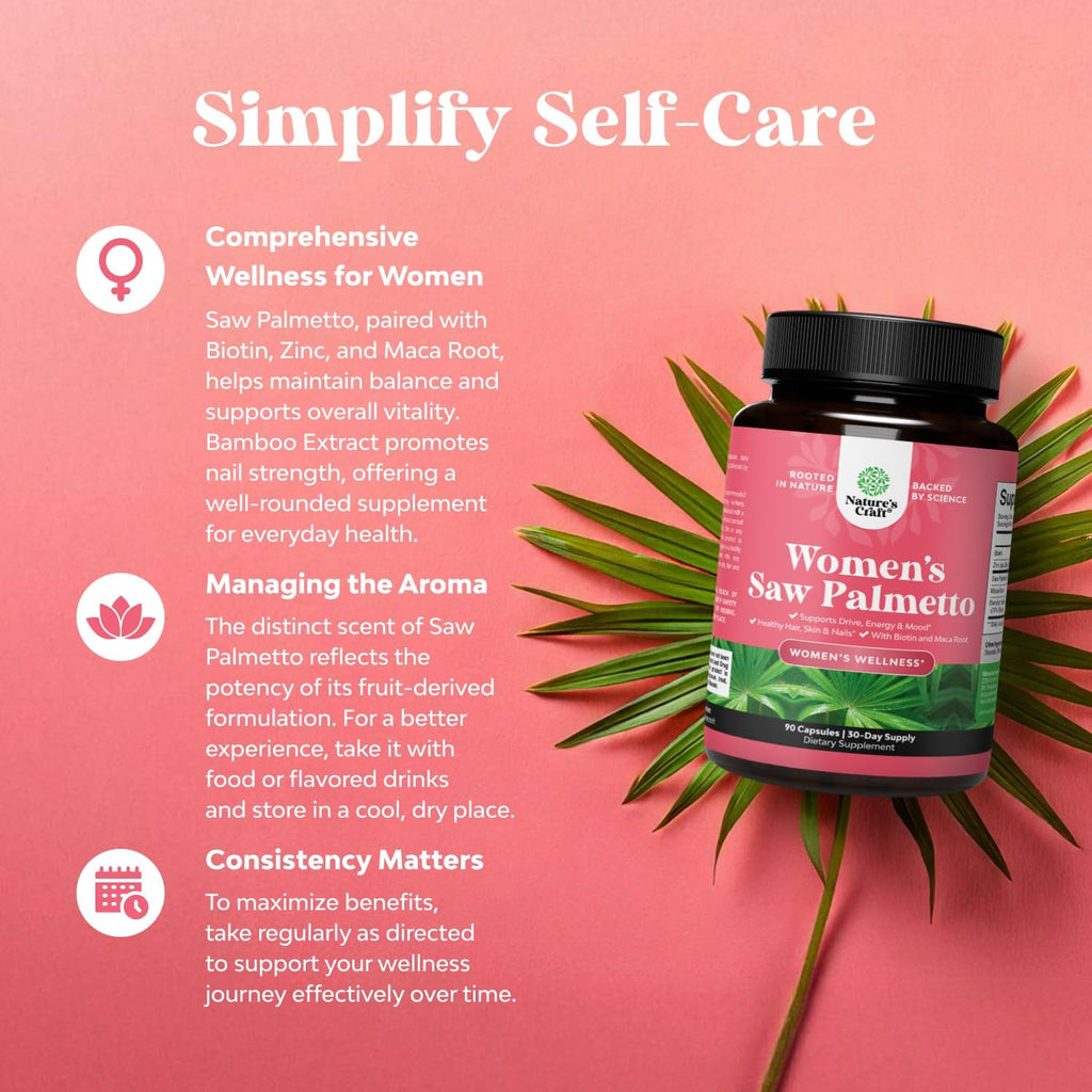Saw Palmetto for Women 500 mg – Hair Support

